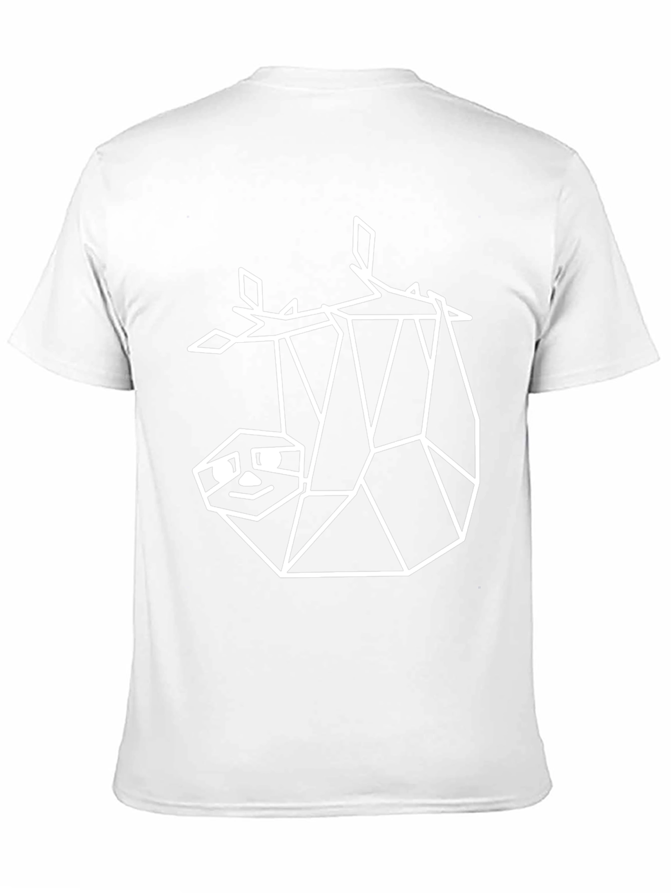 Geometric Sloth Tee - Minimalist Design