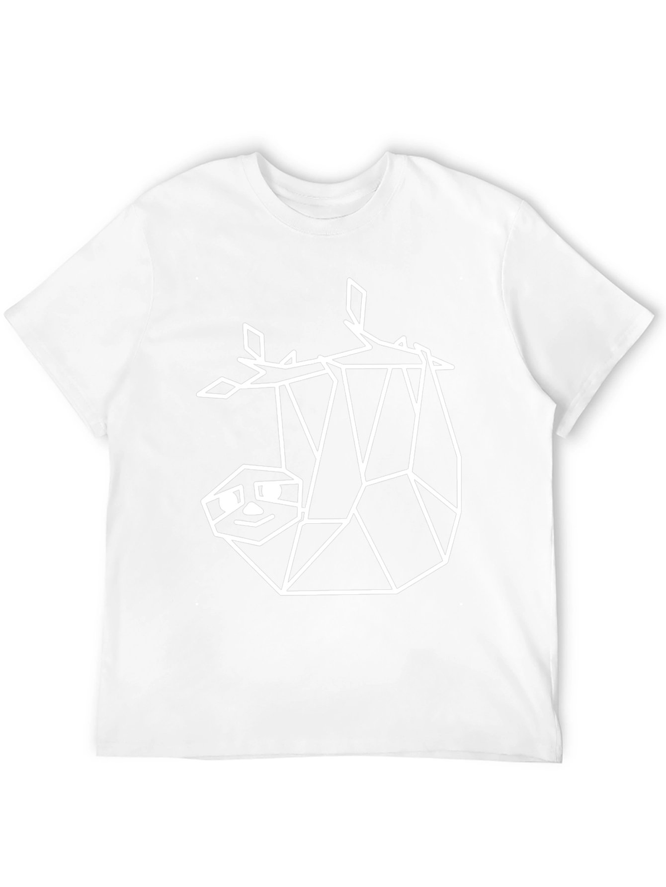Geometric Sloth Tee - Minimalist Design