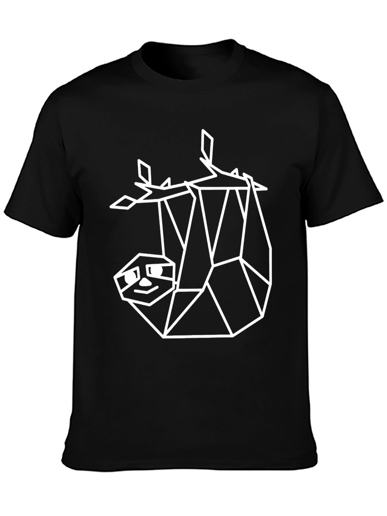 Geometric Sloth Tee - Minimalist Design
