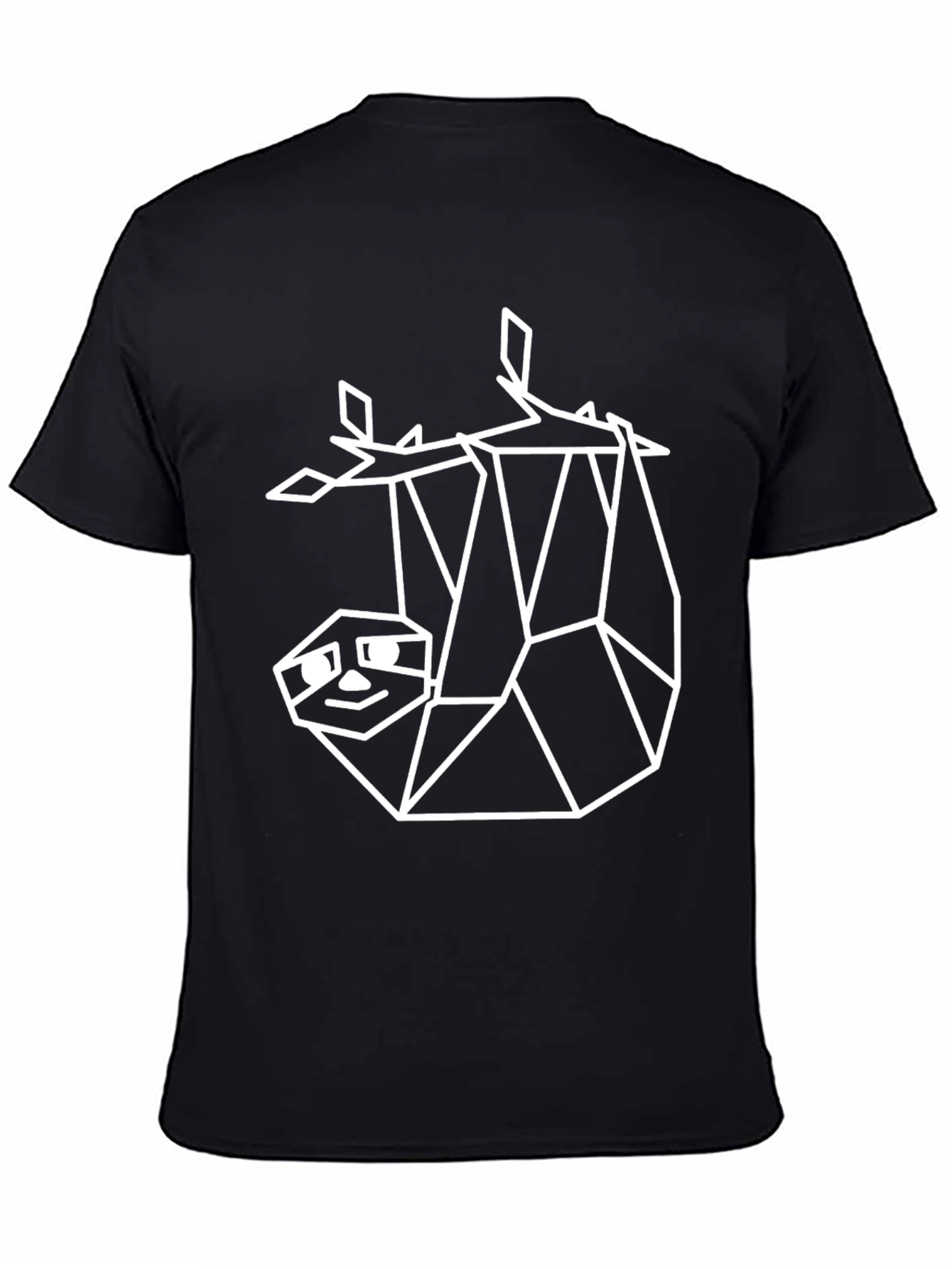 Geometric Sloth Tee - Minimalist Design