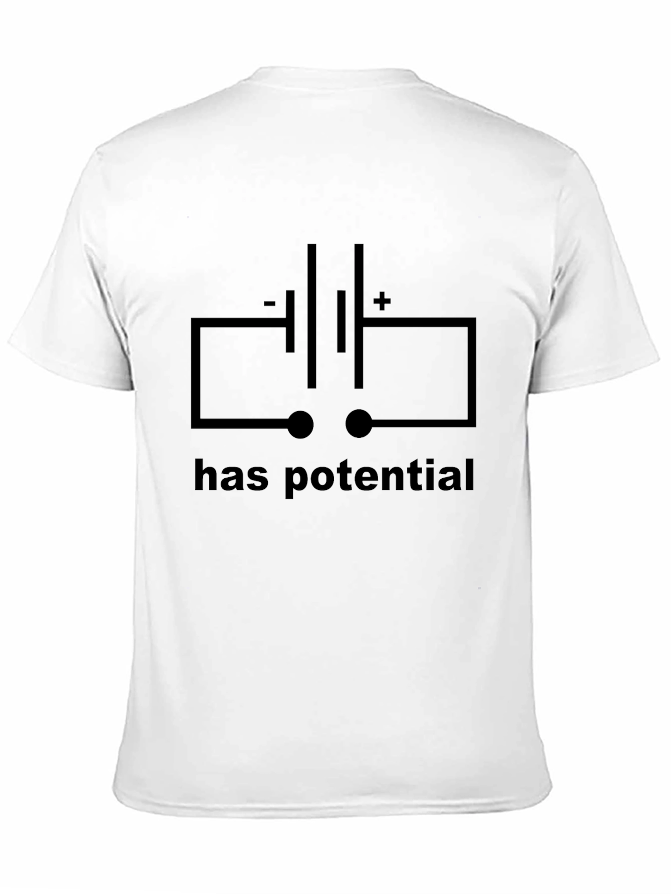 Has Potential Battery Circuit Black T-Shirt