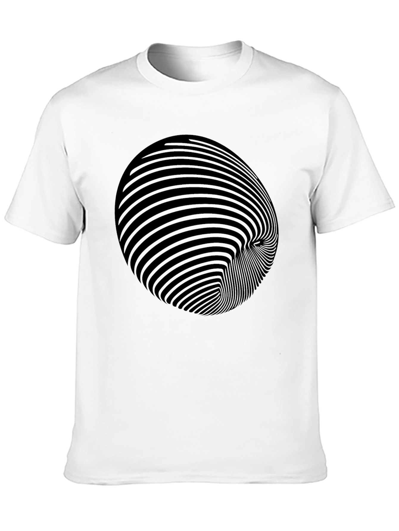 Optical Illusion Black T-Shirt