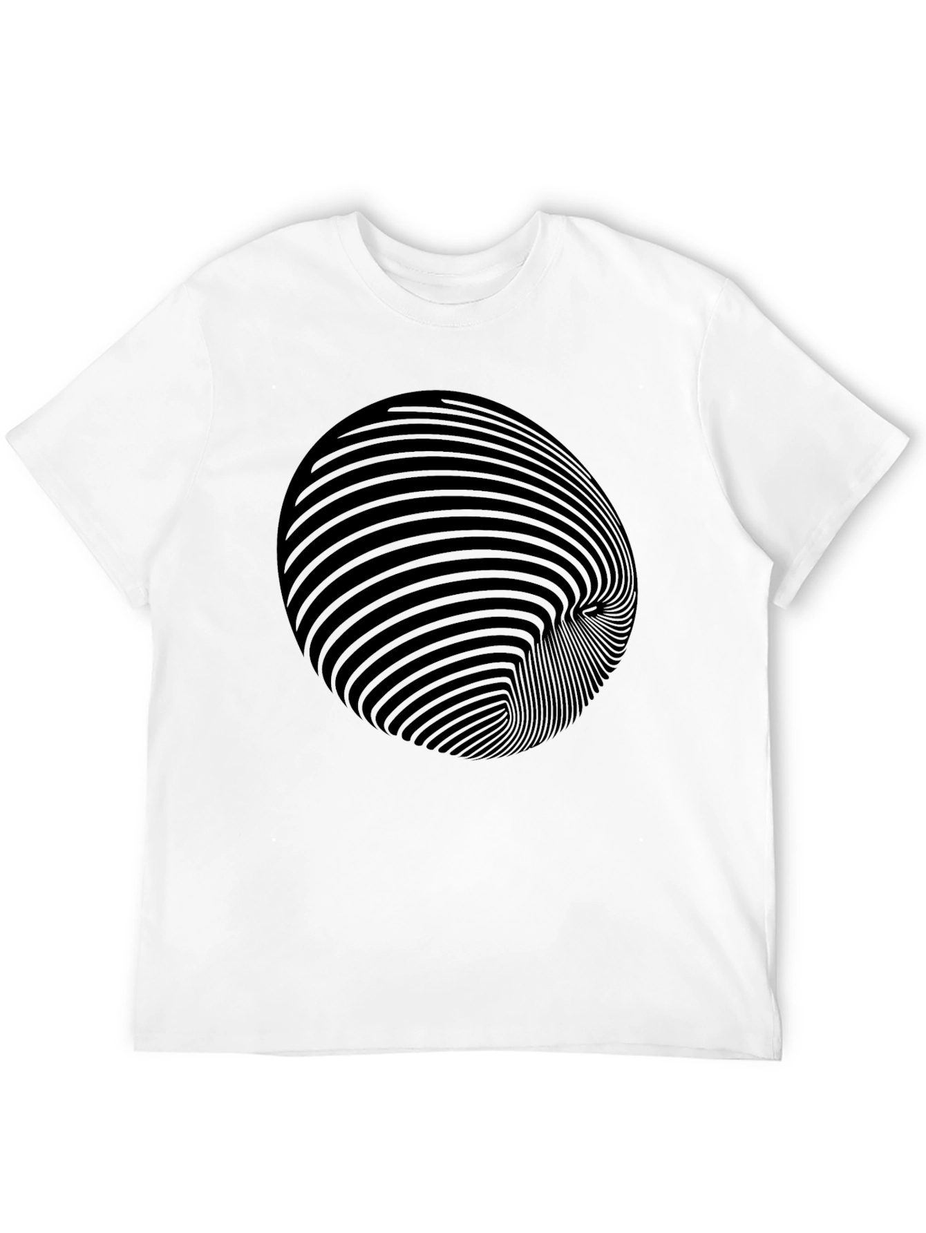 Optical Illusion Black T-Shirt