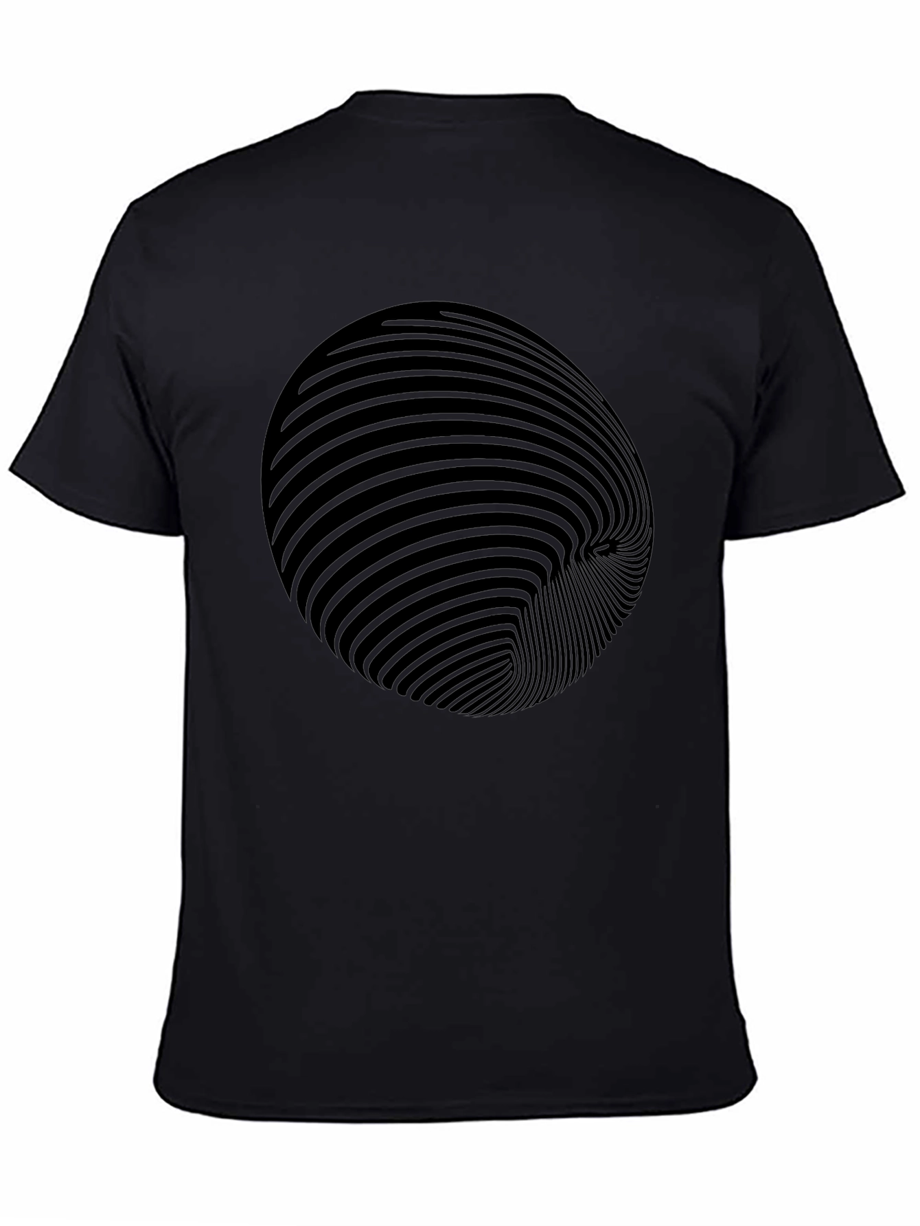 Optical Illusion Black T-Shirt