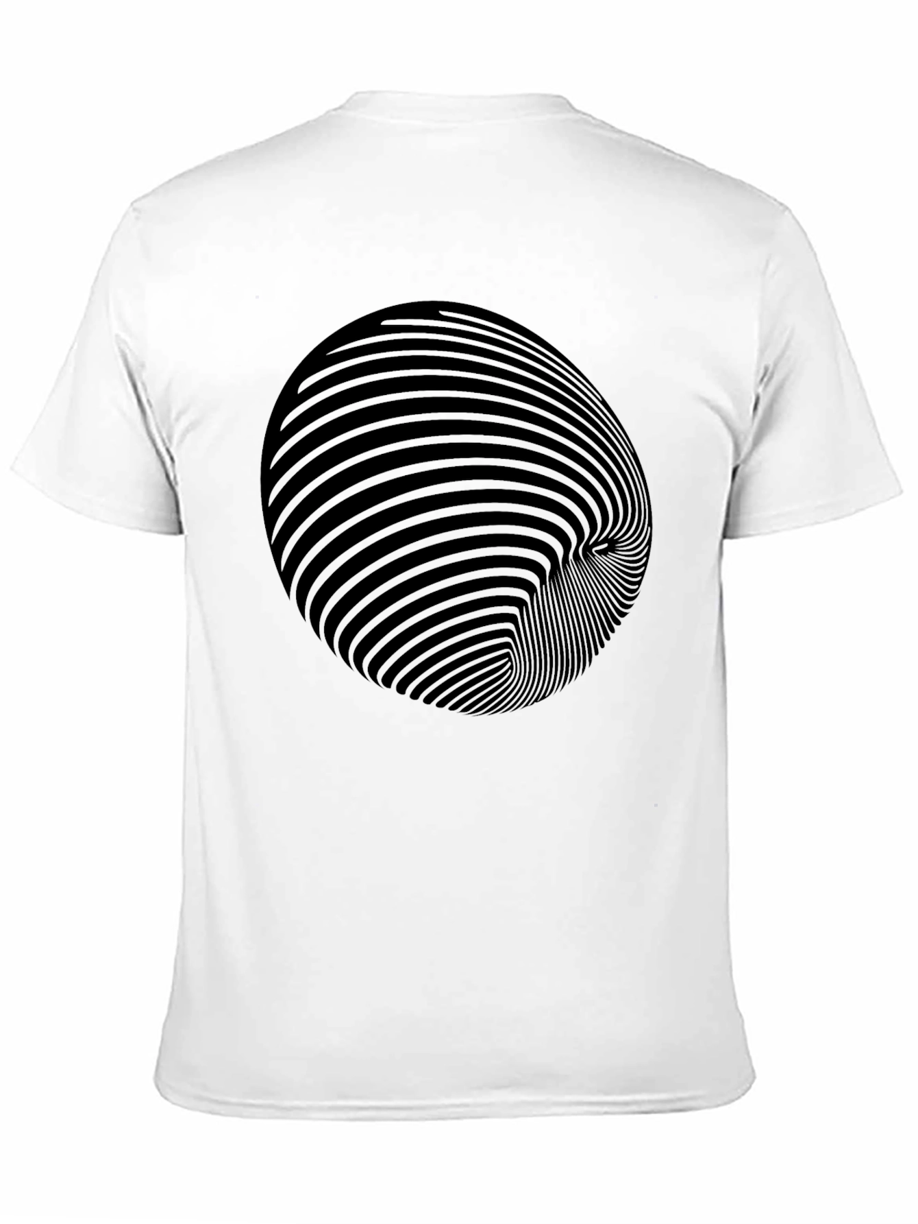 Optical Illusion Black T-Shirt