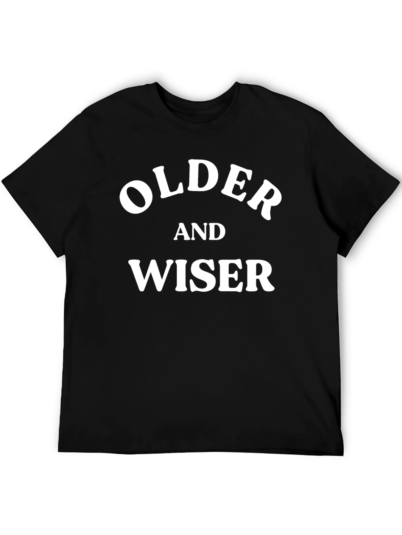 Older and Wiser Black T-Shirt