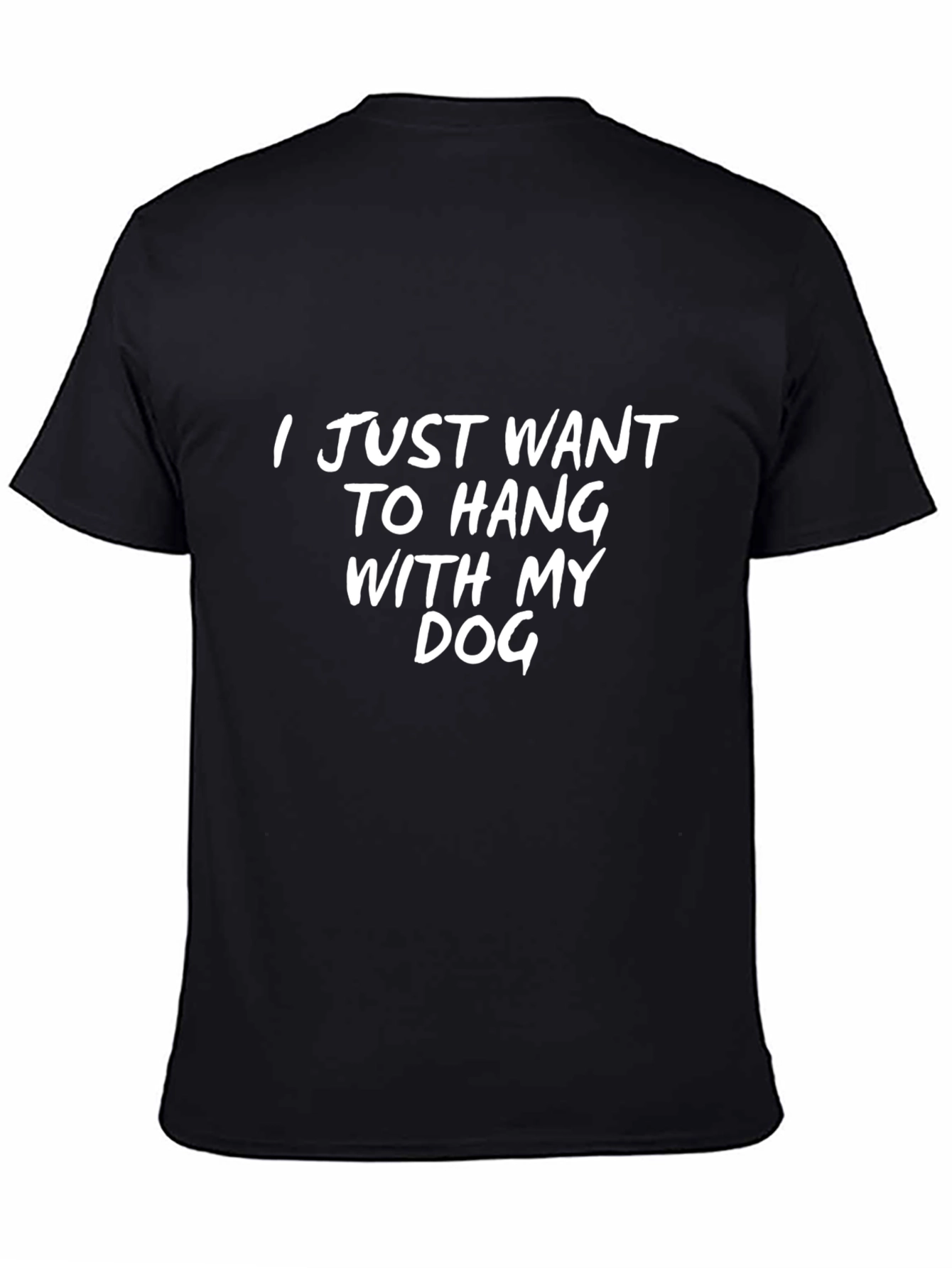Hang with My Dog Black Graphic Tee