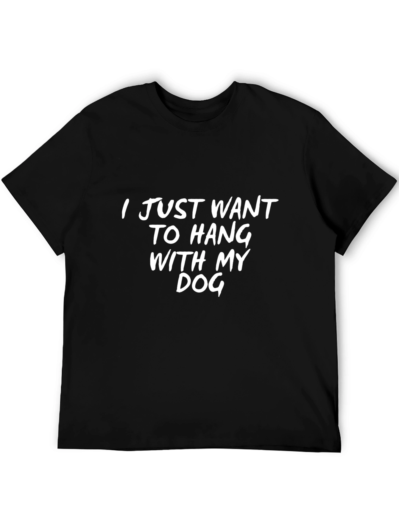 Hang with My Dog Black Graphic Tee