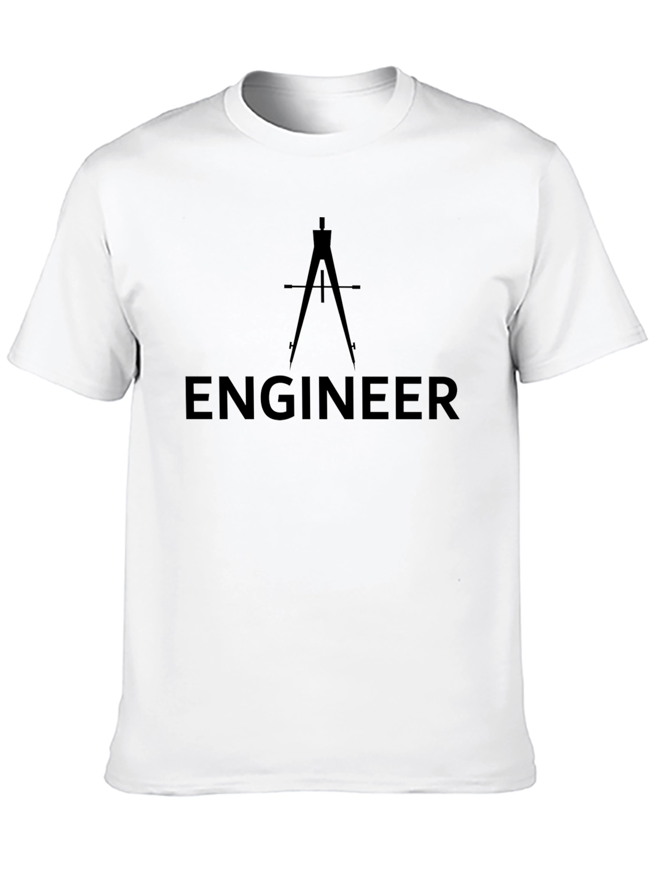 Engineer Compass Black T-Shirt - Technical Design Tee