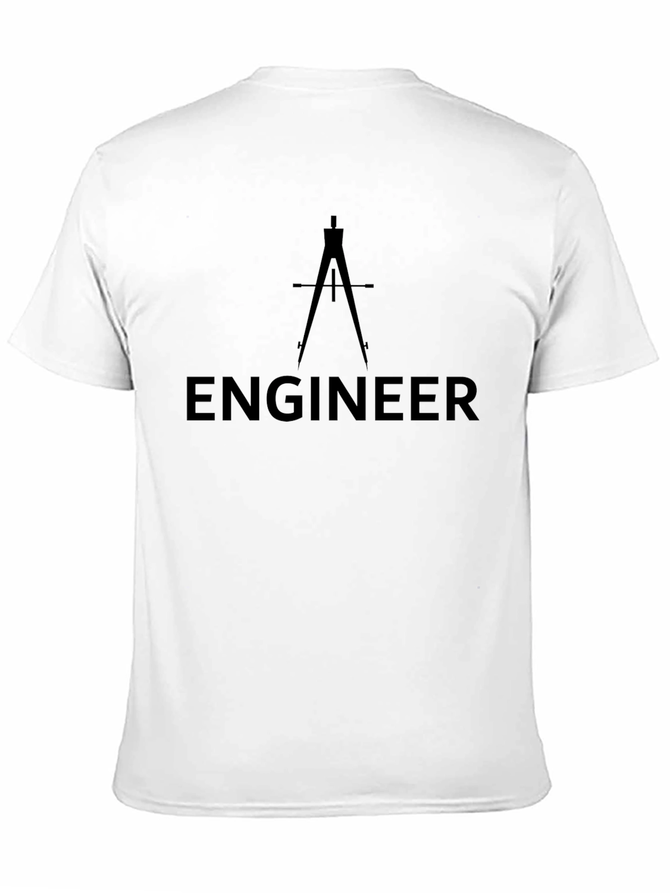 Engineer Compass Black T-Shirt - Technical Design Tee