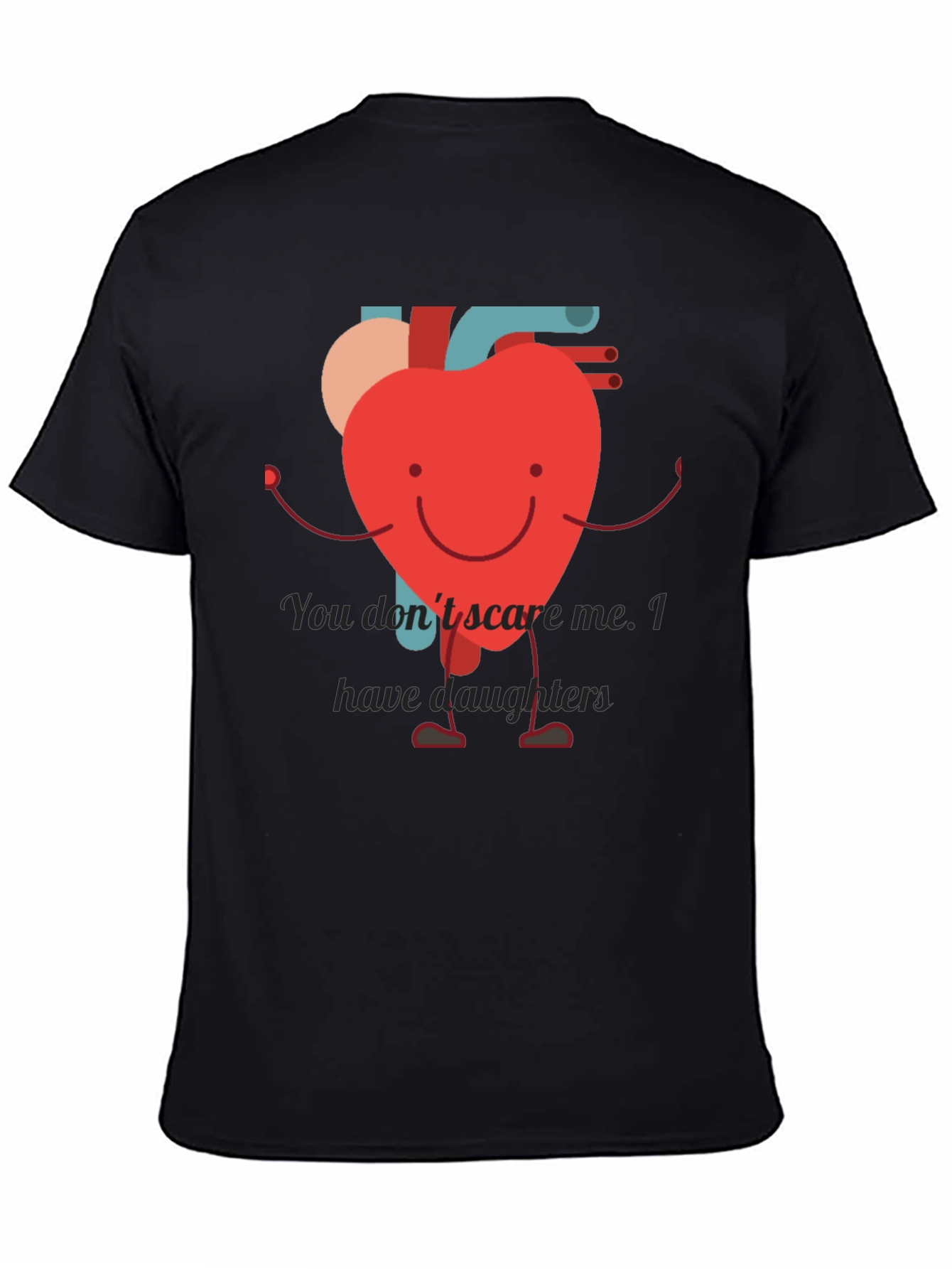 Heart Dad T-Shirt - Daughter Protection