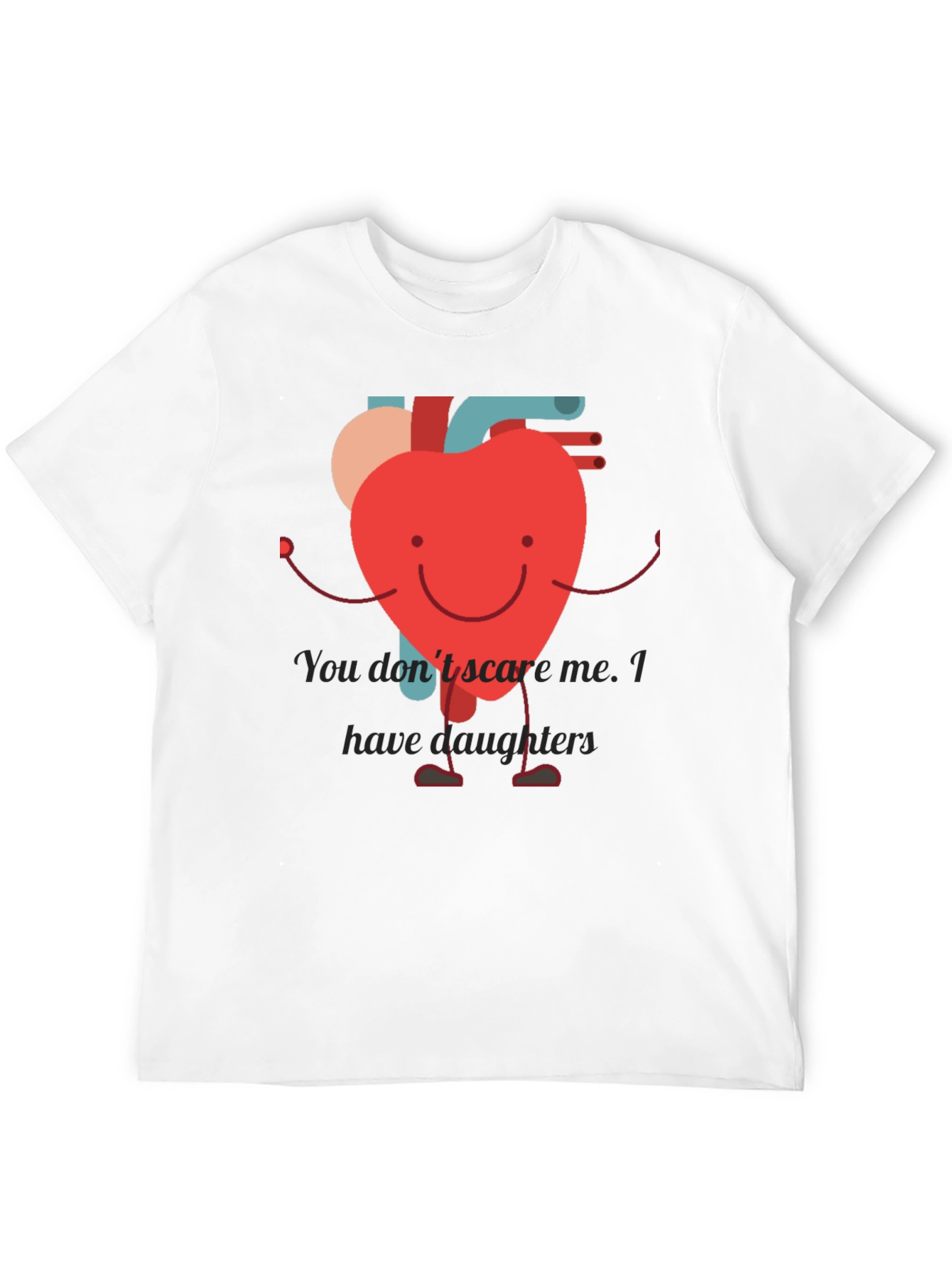 Heart Dad T-Shirt - Daughter Protection