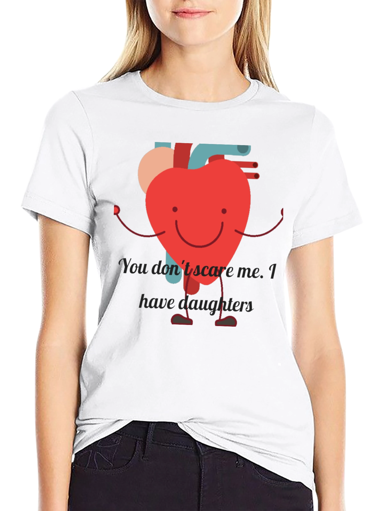 Heart Dad T-Shirt - Daughter Protection