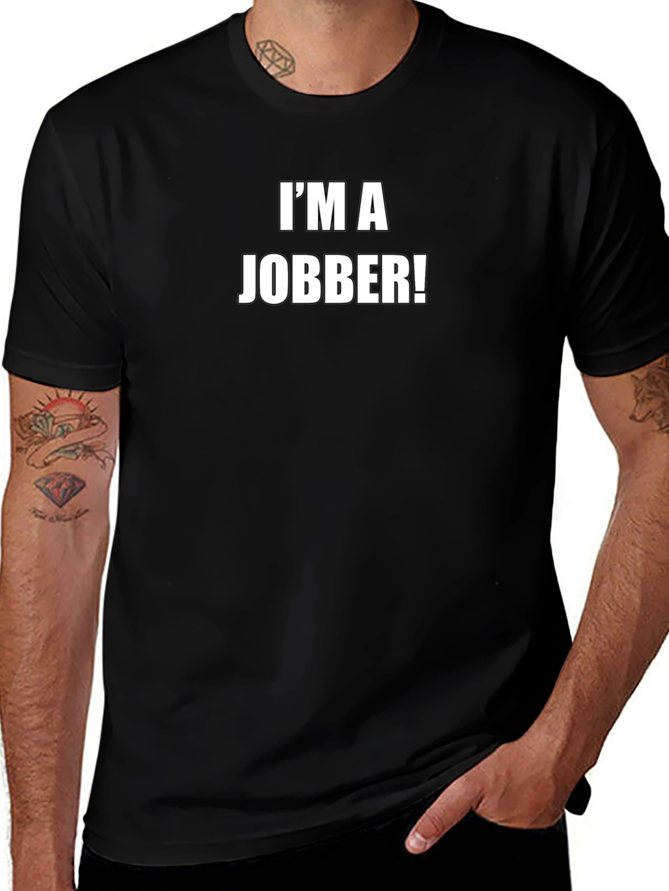 Im a Jobber! Black Graphic T-Shirt