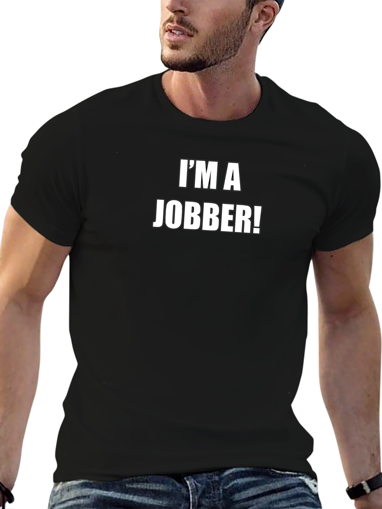 Im a Jobber! Black Graphic T-Shirt