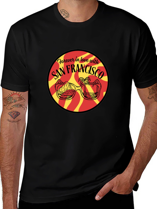 San Francisco Graphic Print Black T-Shirt