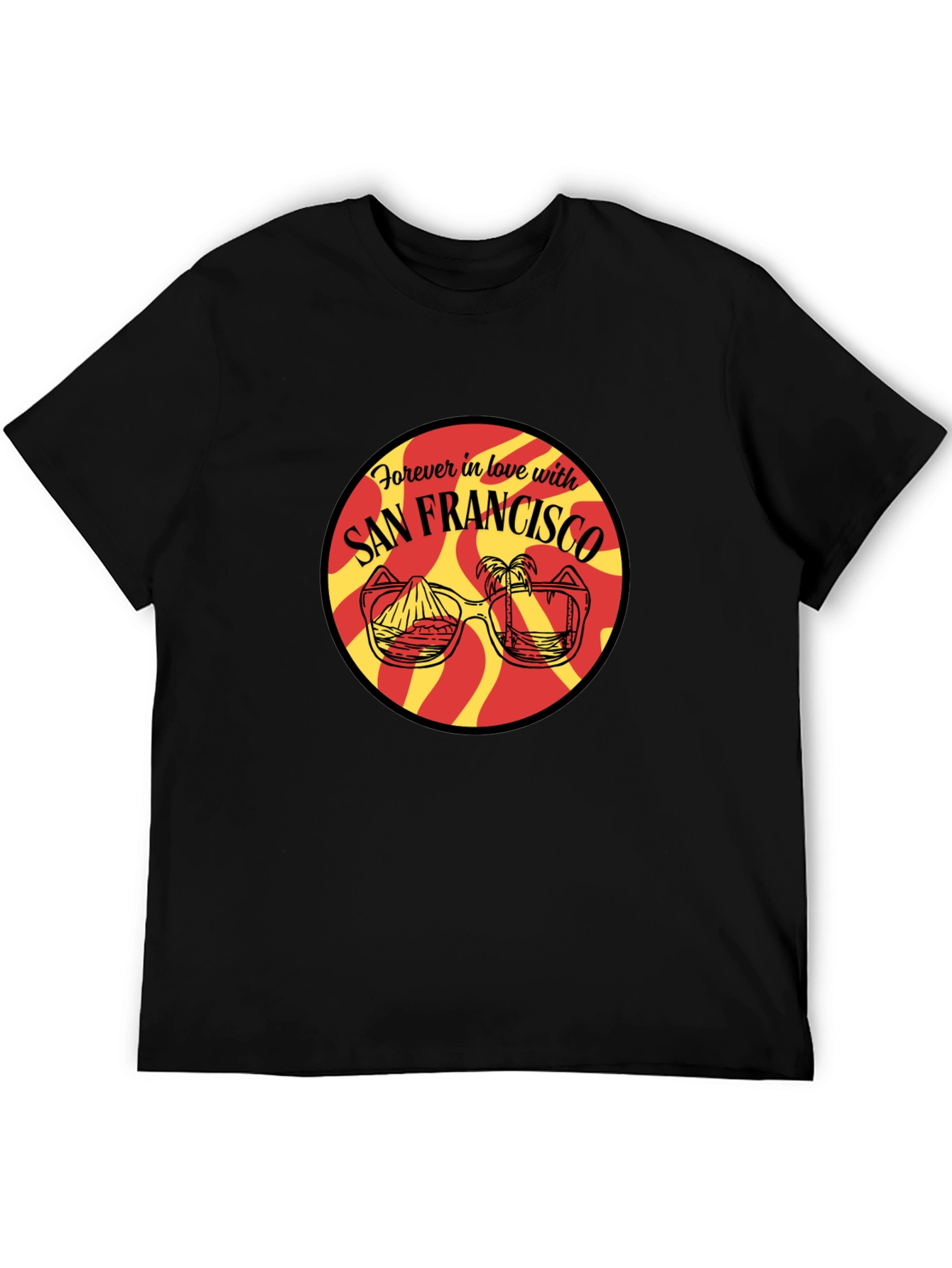San Francisco Graphic Print Black T-Shirt