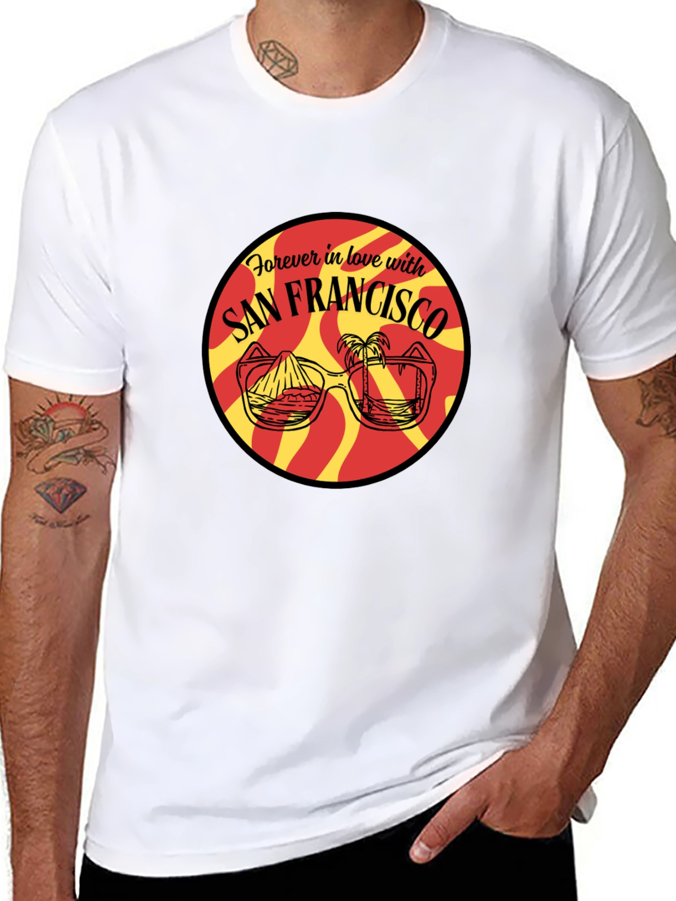 San Francisco Graphic Print Black T-Shirt