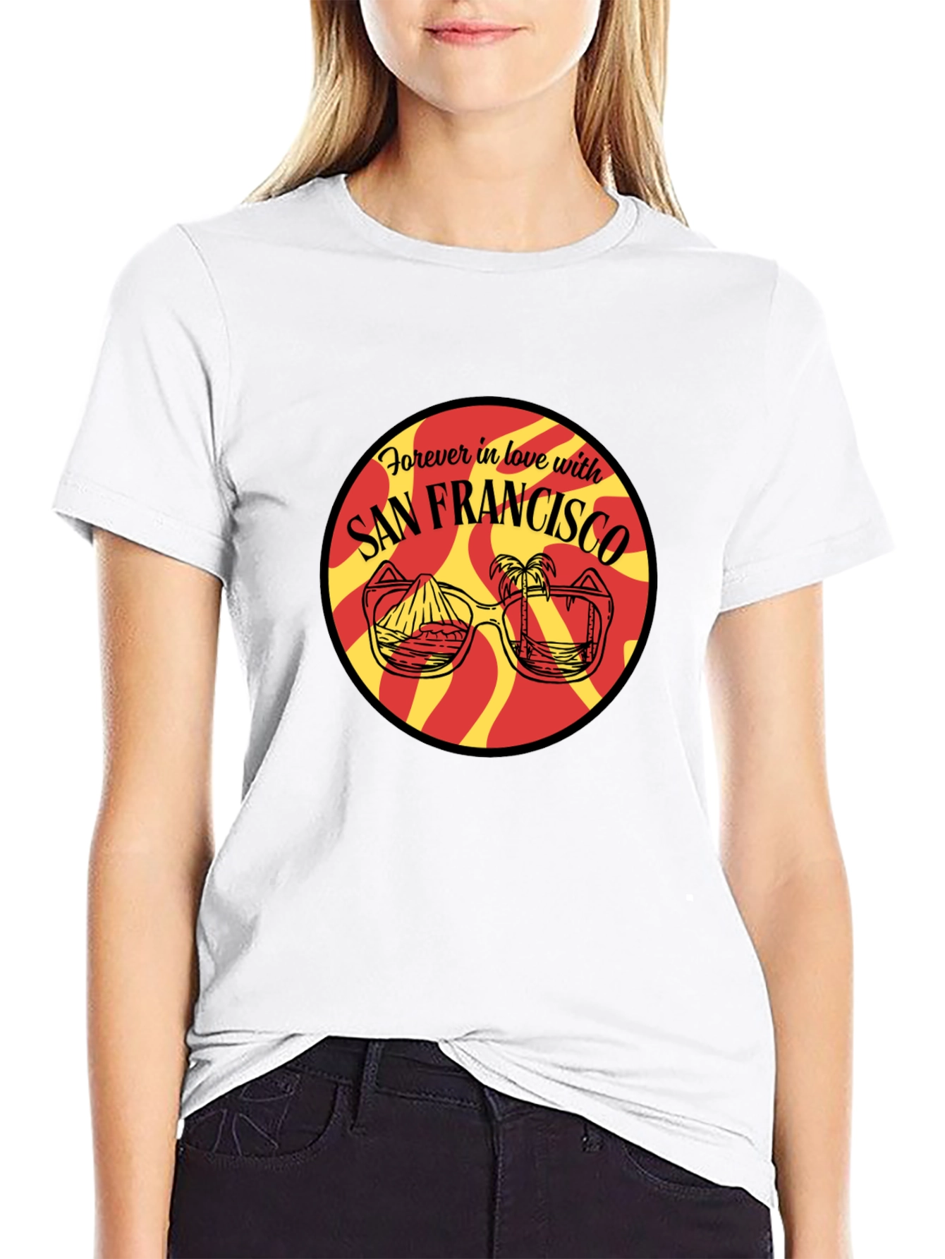 San Francisco Graphic Print Black T-Shirt