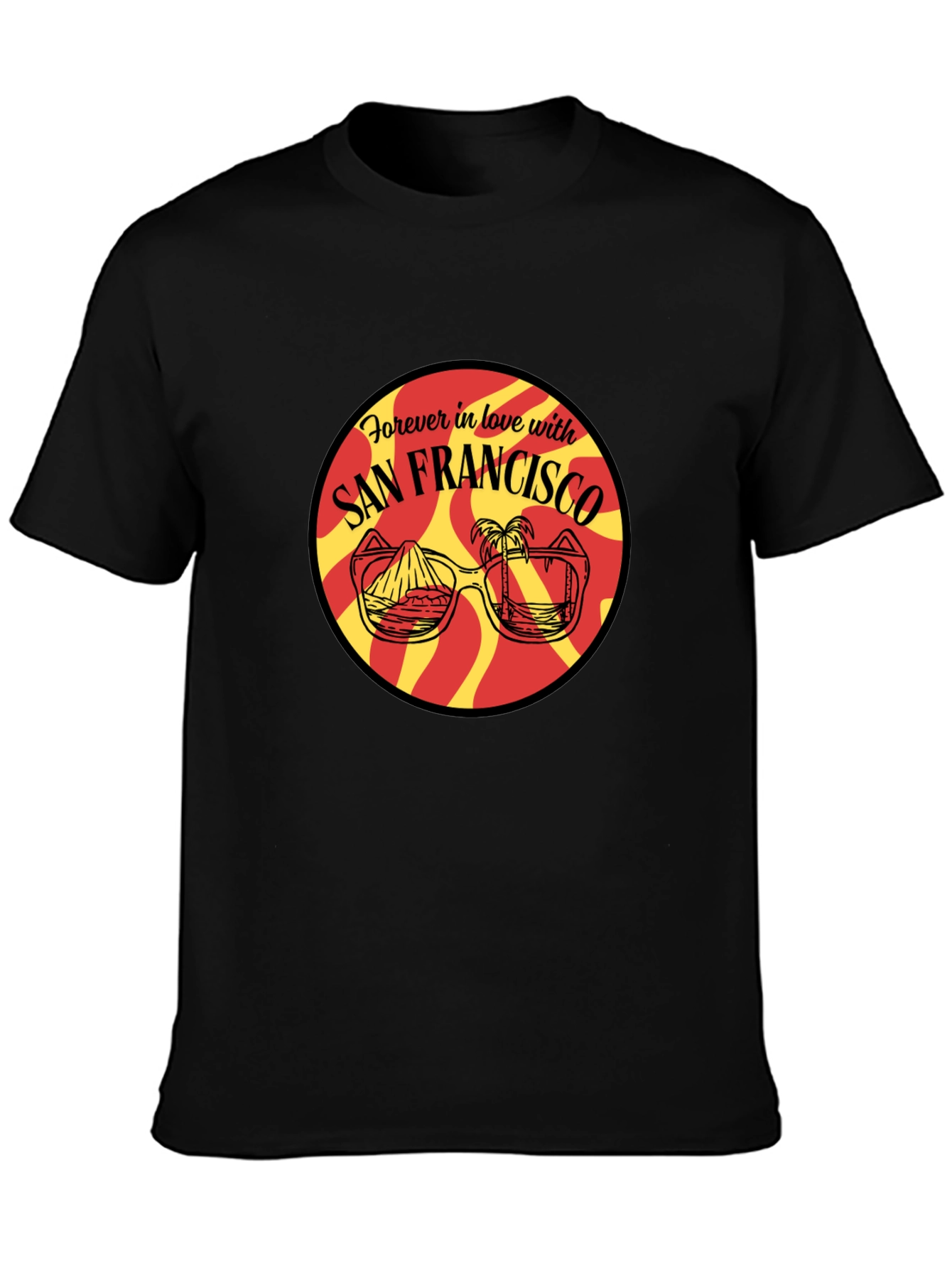 San Francisco Graphic Print Black T-Shirt
