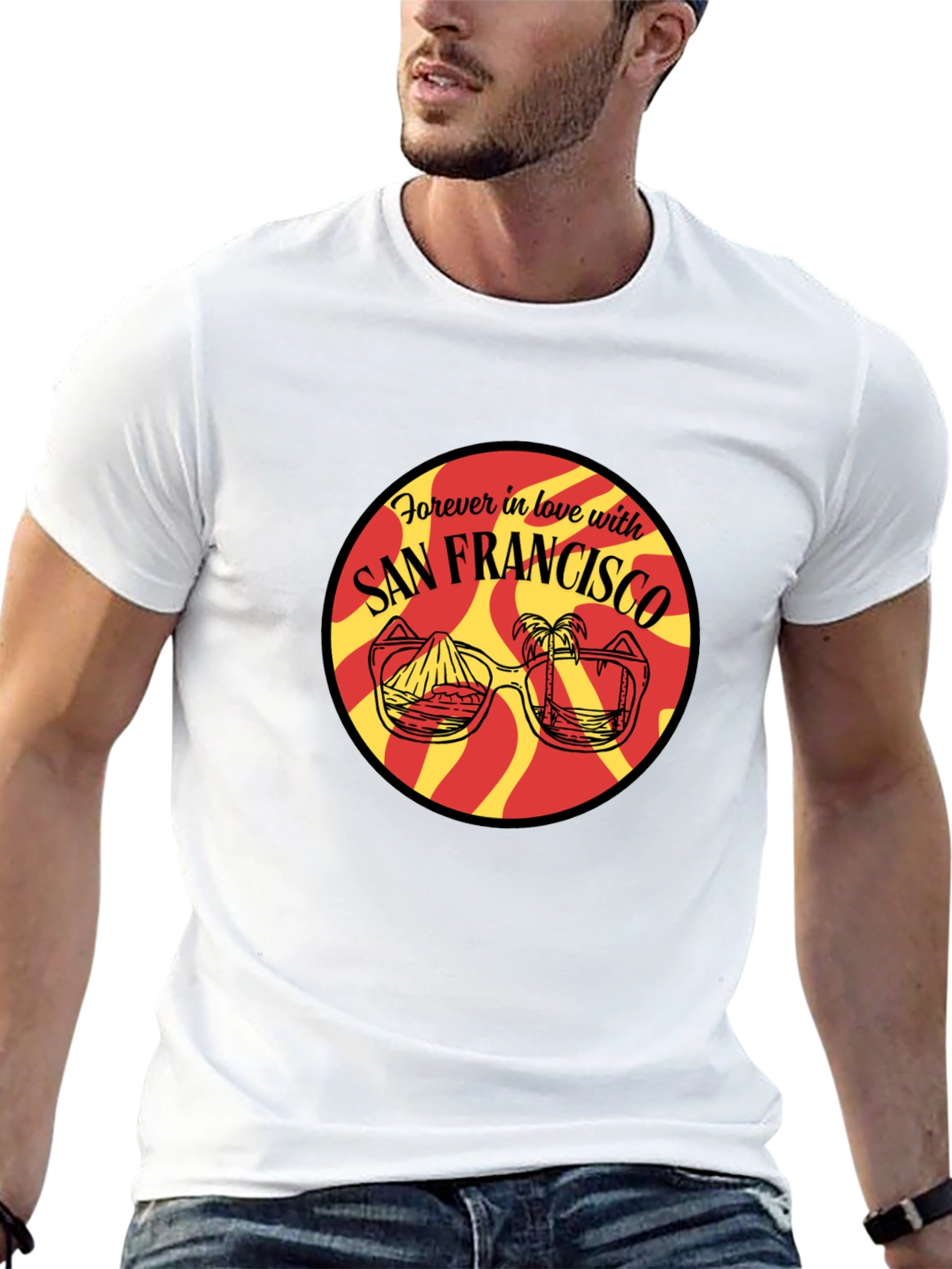 San Francisco Graphic Print Black T-Shirt