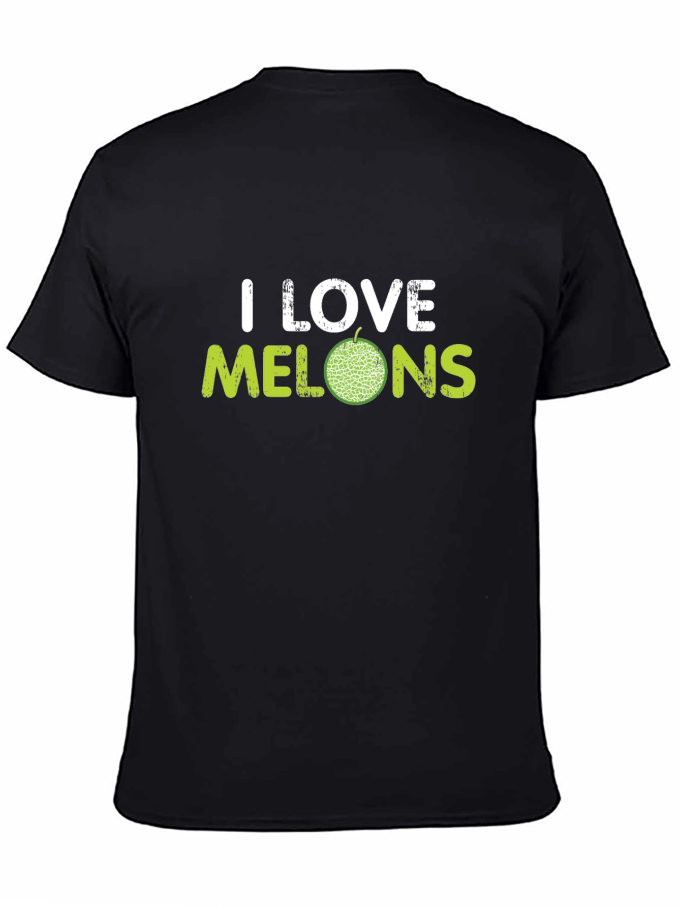I Love Melons Graphic T-Shirt - Black