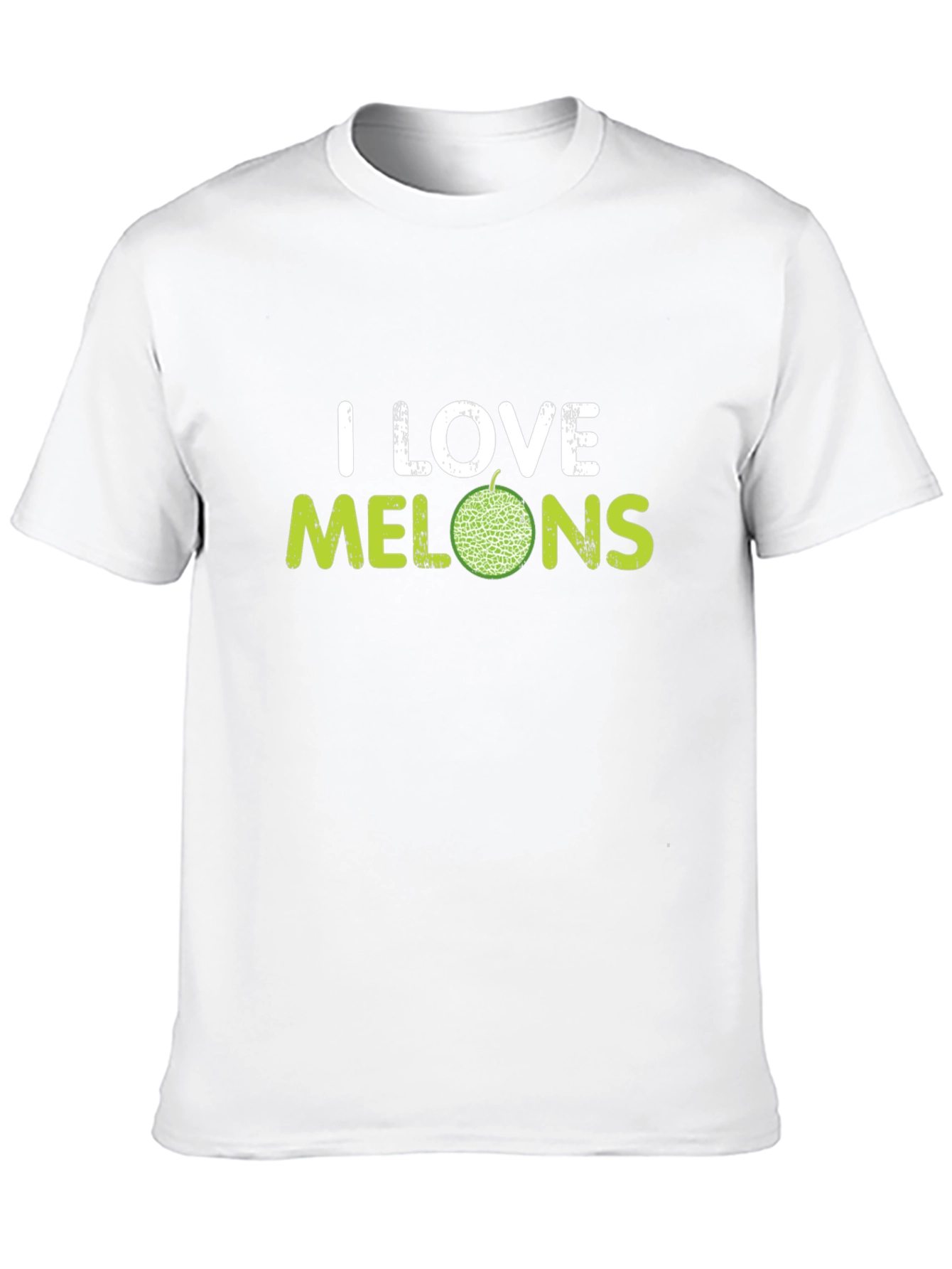 I Love Melons Graphic T-Shirt - Black