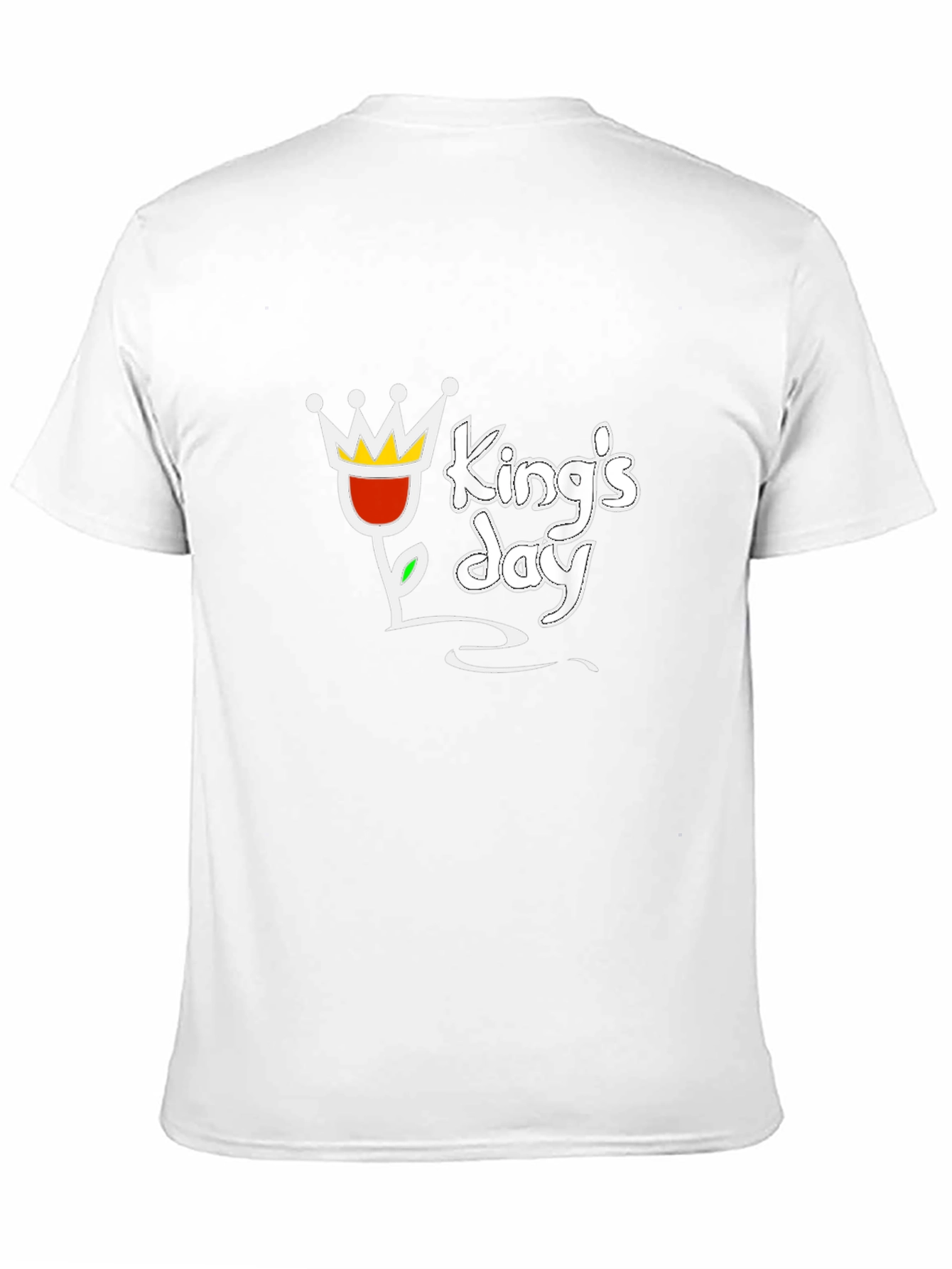 Kings Day Black T-Shirt with Crown Graphic