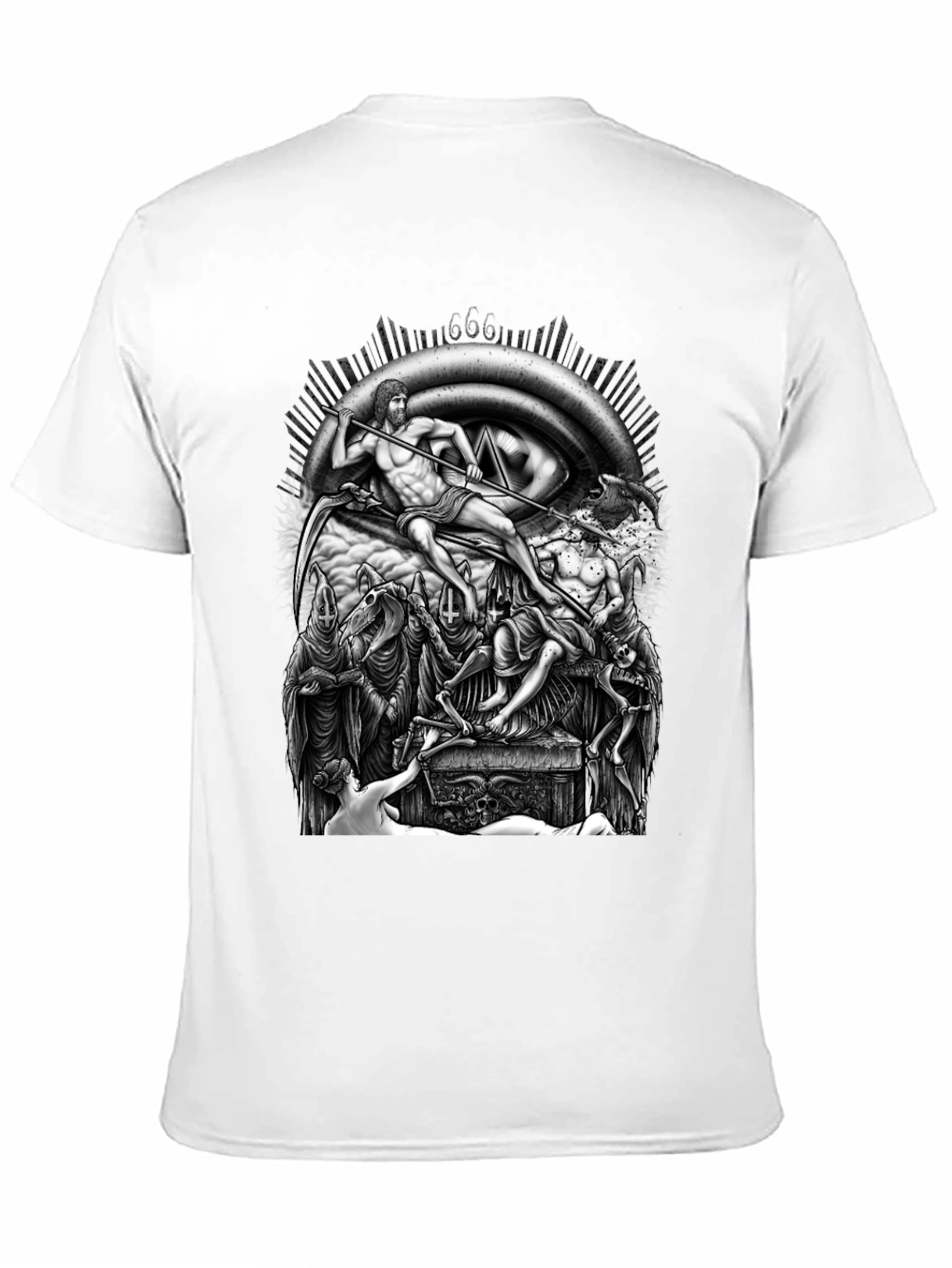 Grim Reaper Graphic Tee - Black Cotton T-Shirt