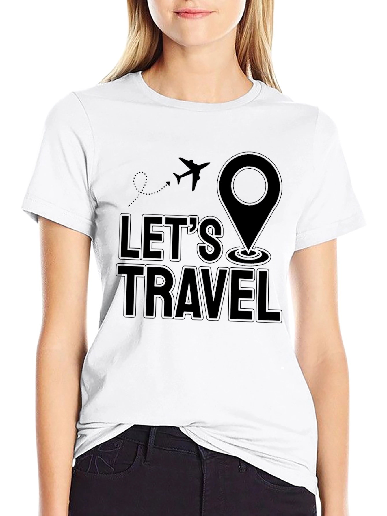 Lets Travel Graphic T-Shirt - Adventure Awaits