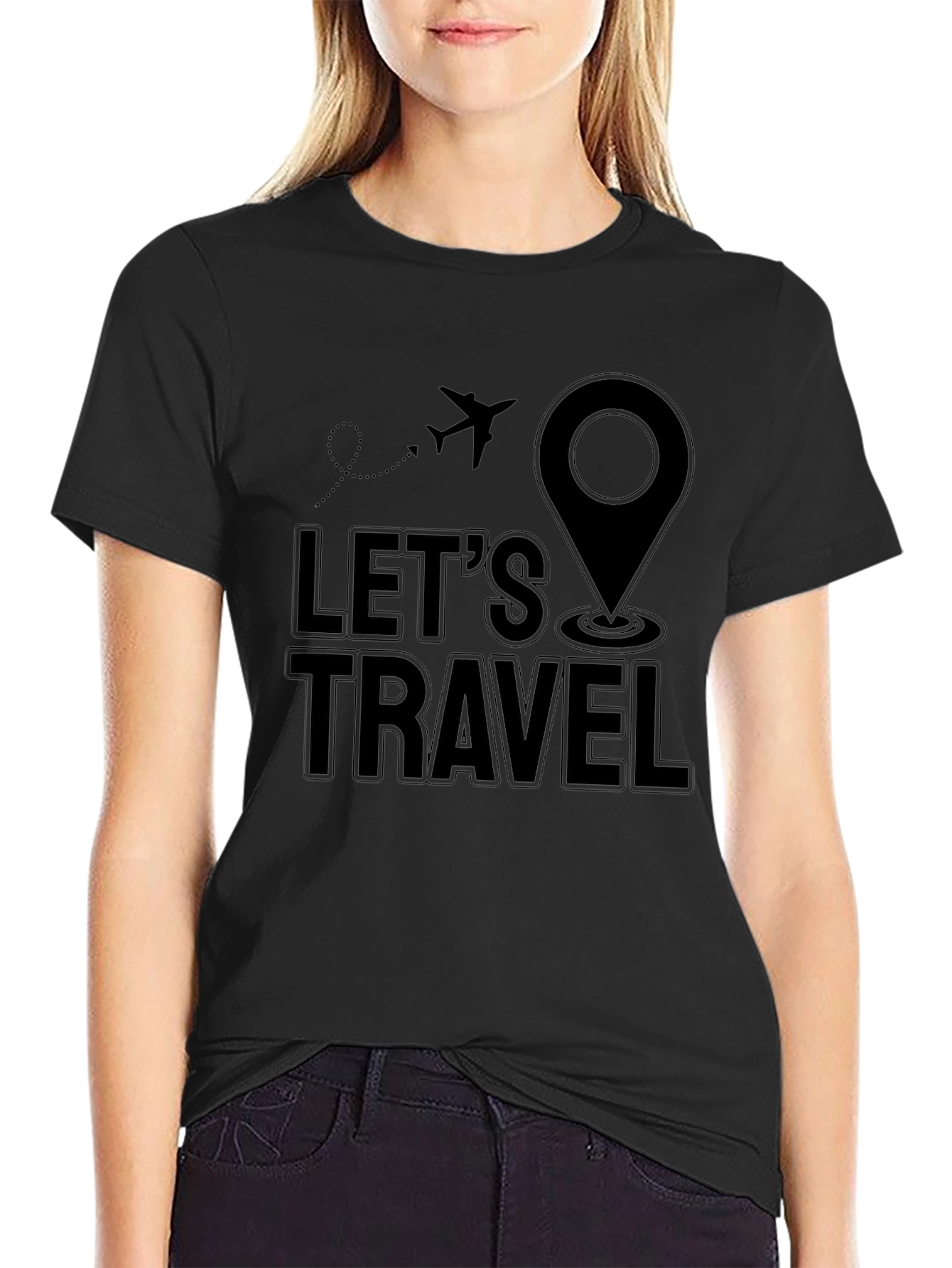 Lets Travel Graphic T-Shirt - Adventure Awaits