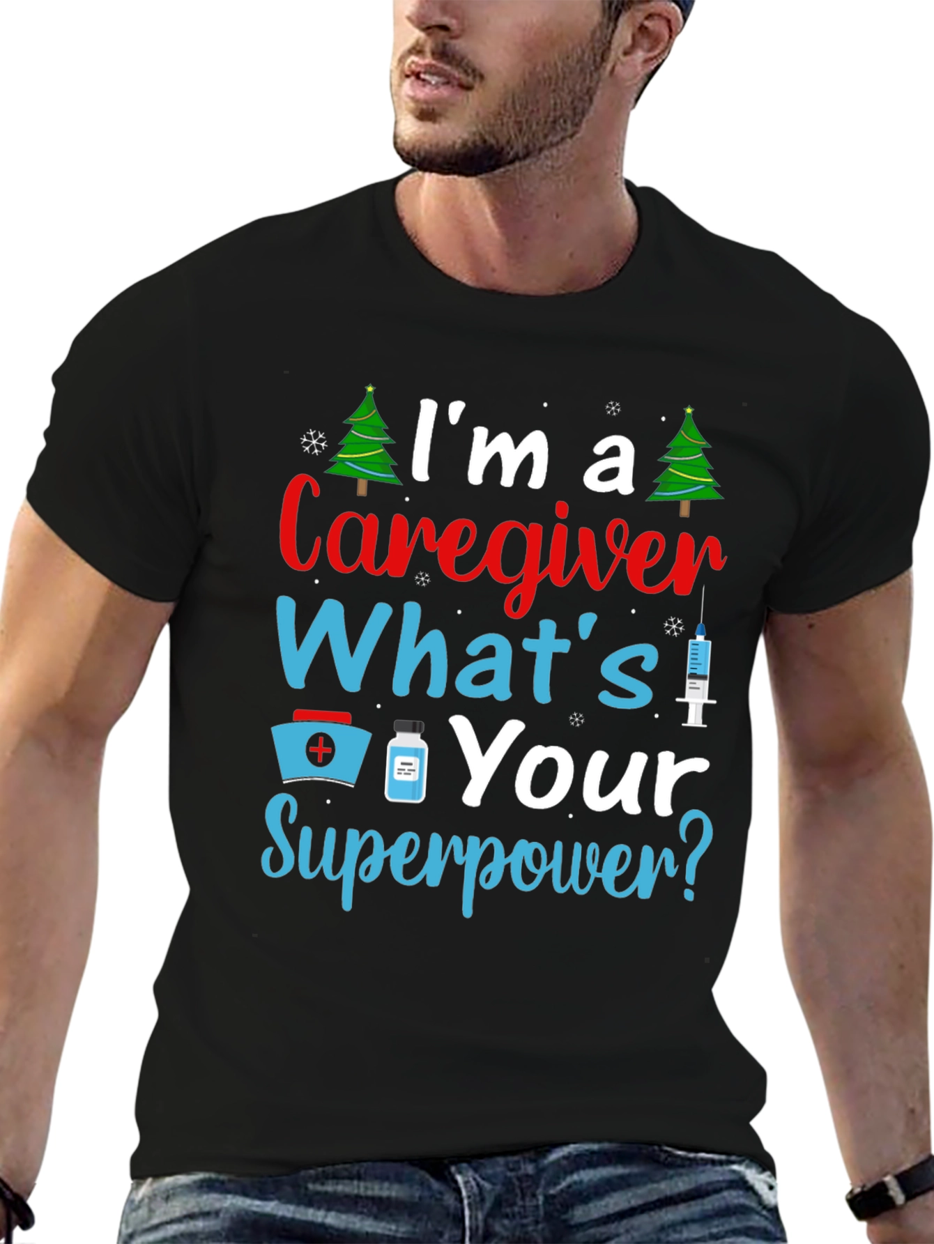 Caregiver Superpower Graphic Tee