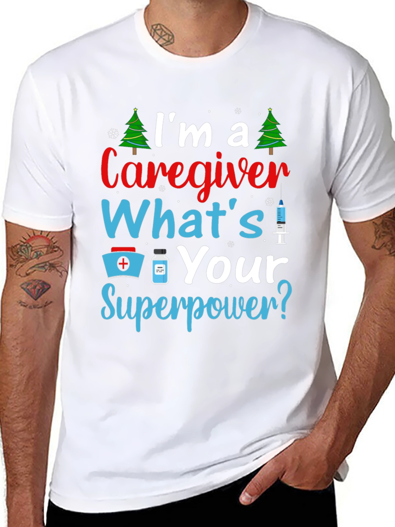 Caregiver Superpower Graphic Tee