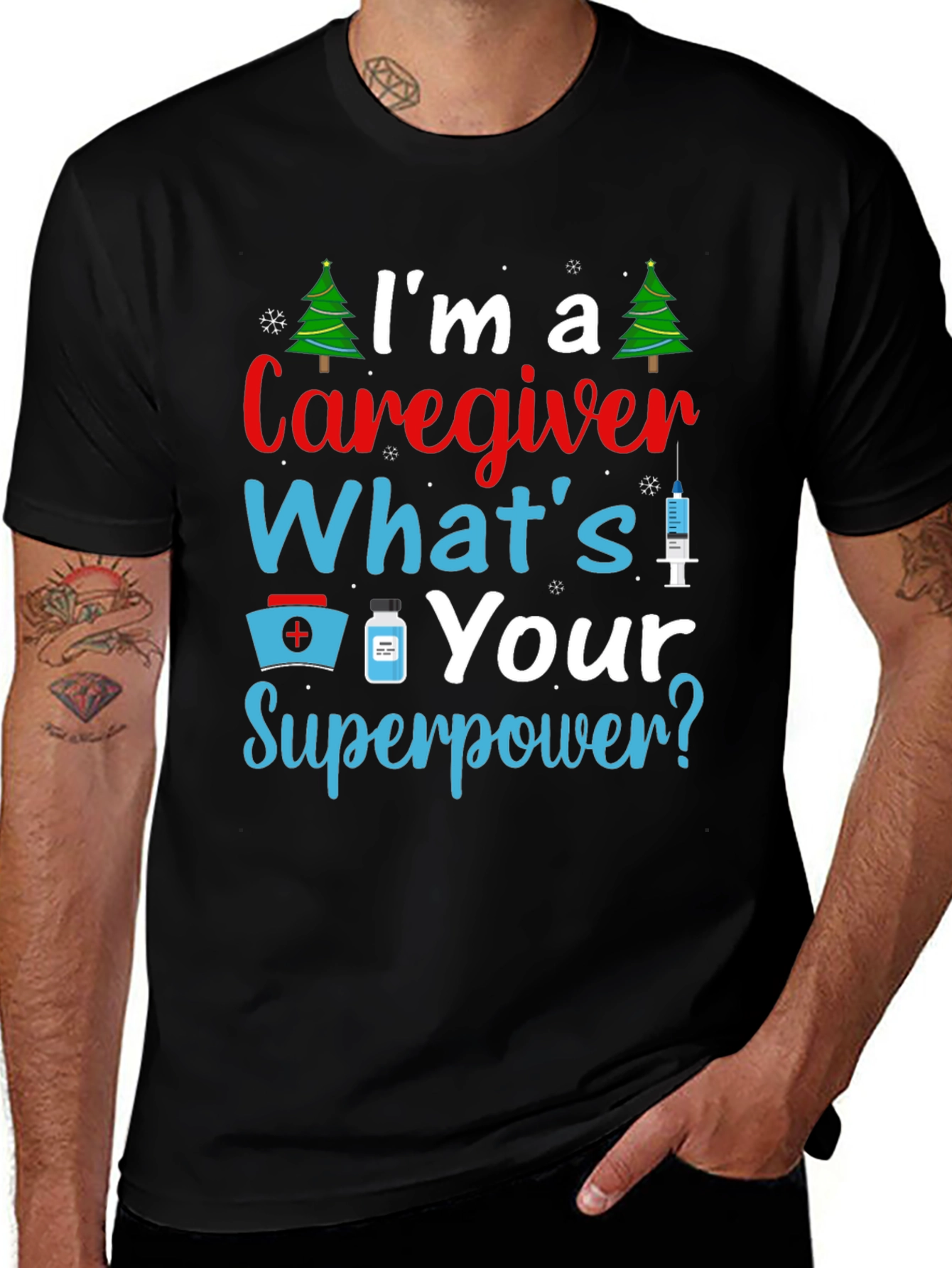 Caregiver Superpower Graphic Tee