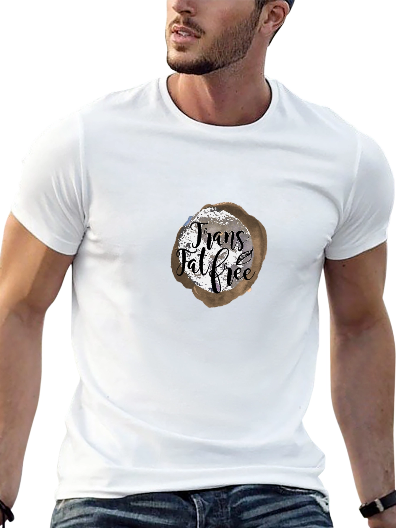 Trans Fat Free T-Shirt - Trendy Graphic Tee