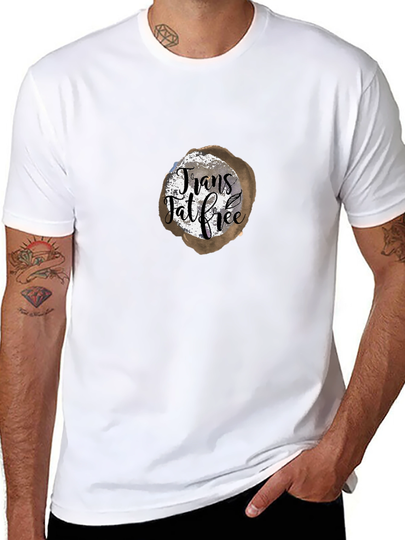 Trans Fat Free T-Shirt - Trendy Graphic Tee