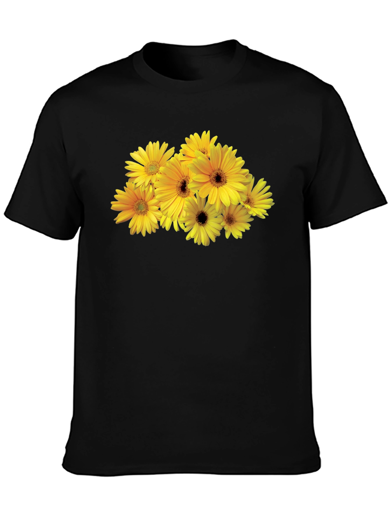 Floral Graphic Tee - Black Unisex Fit