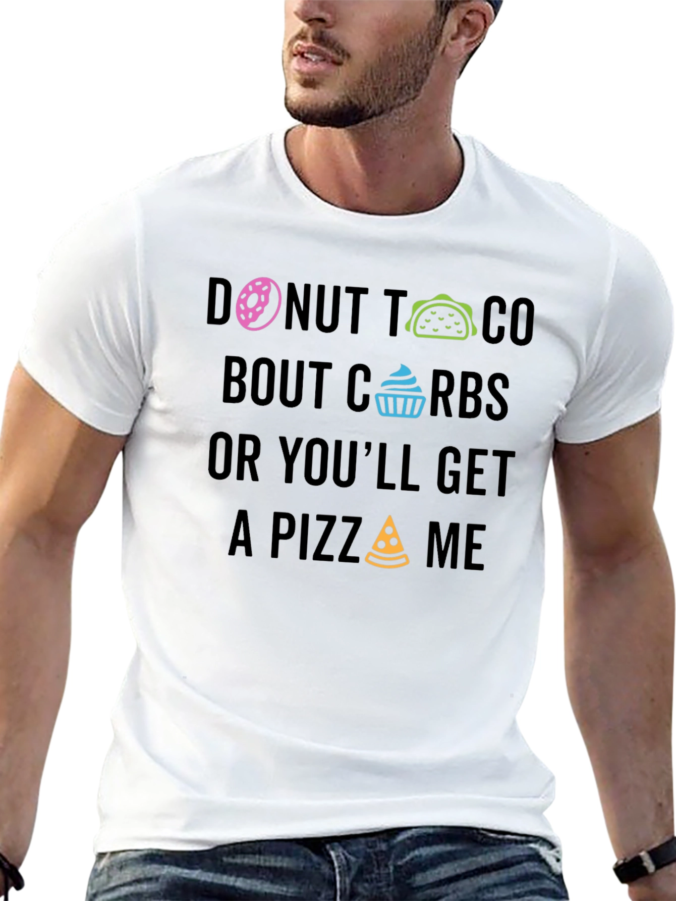 Donut Taco About Carbs Graphic T-Shirt