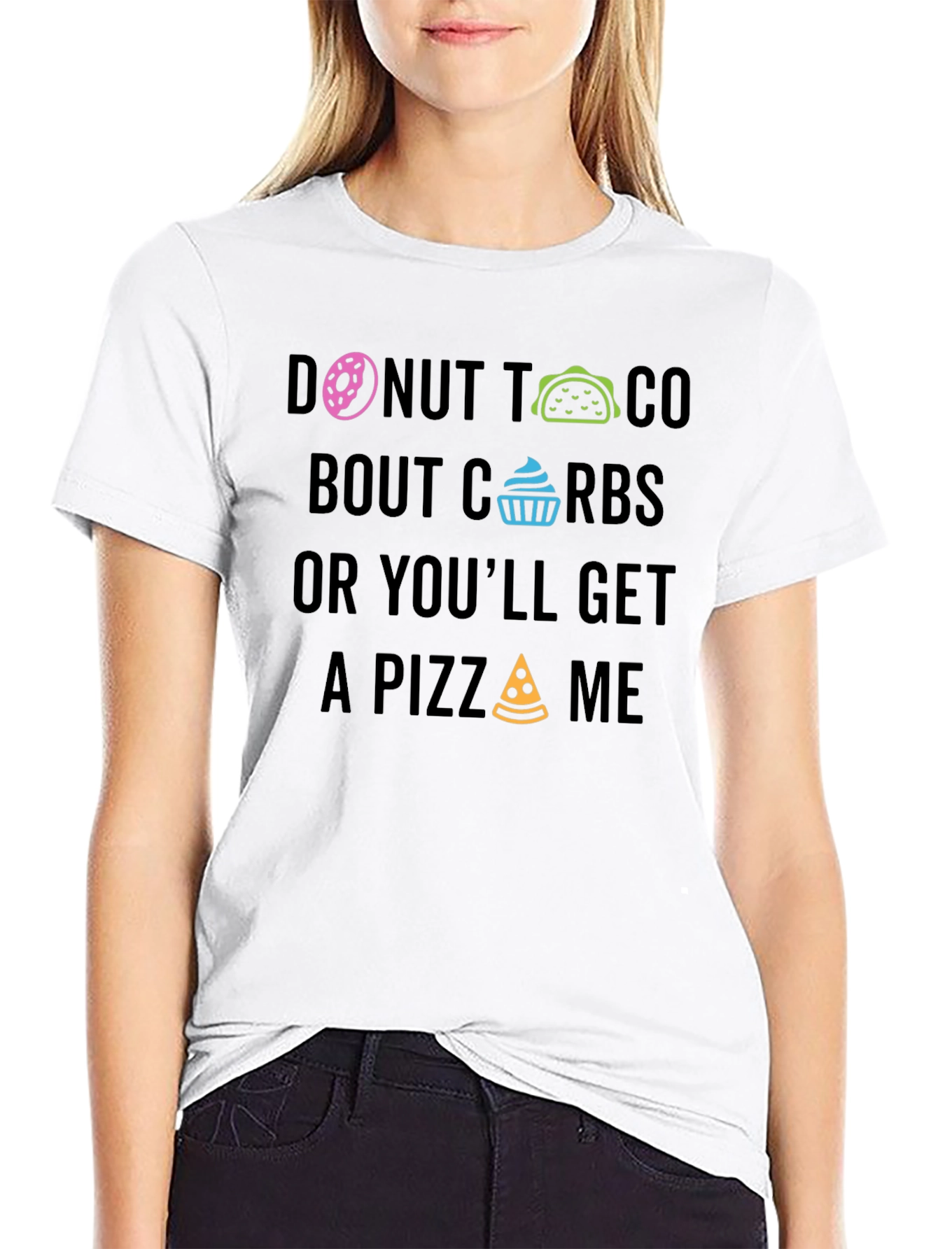 Donut Taco About Carbs Graphic T-Shirt