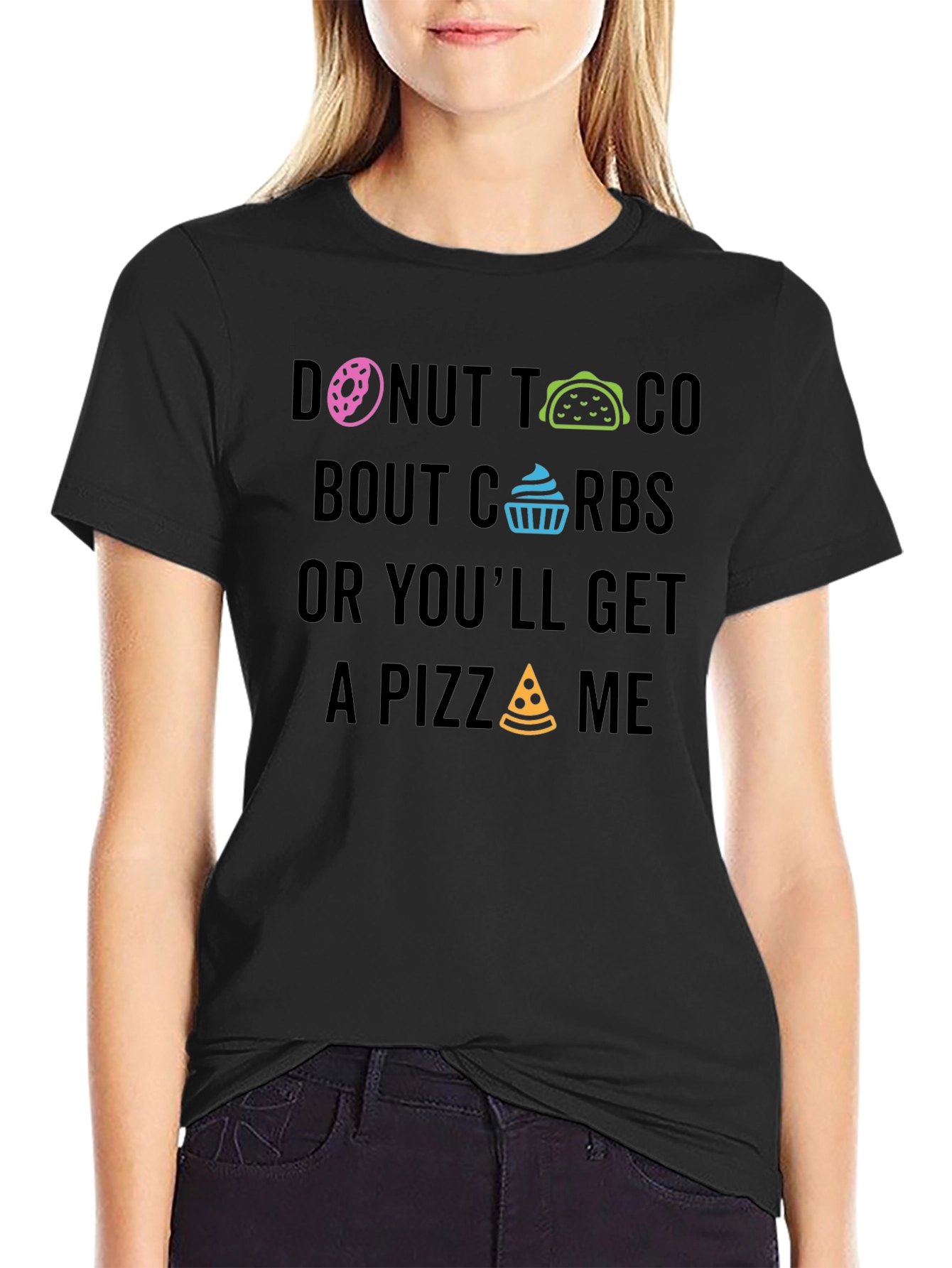 Donut Taco About Carbs Graphic T-Shirt