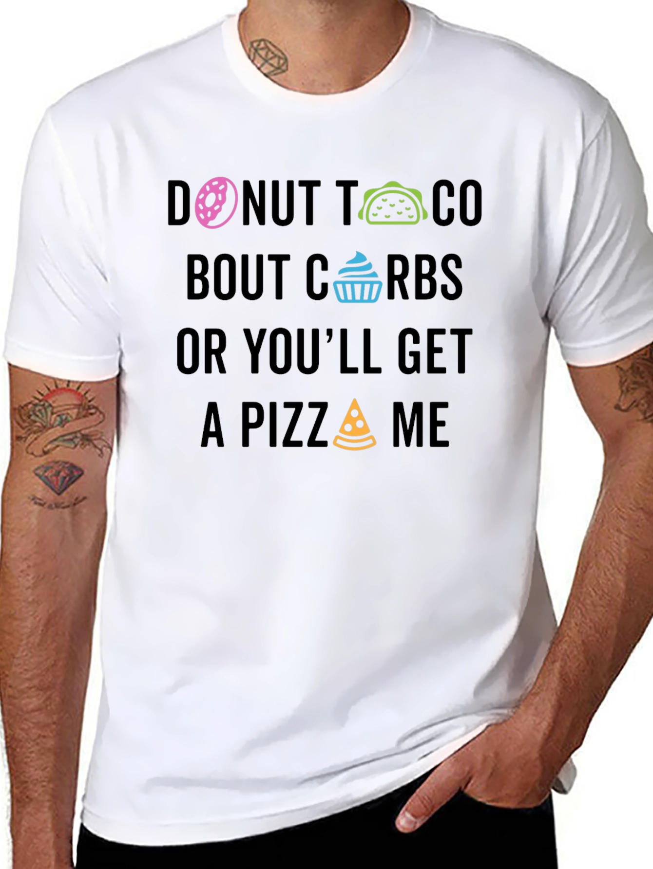 Donut Taco About Carbs Graphic T-Shirt