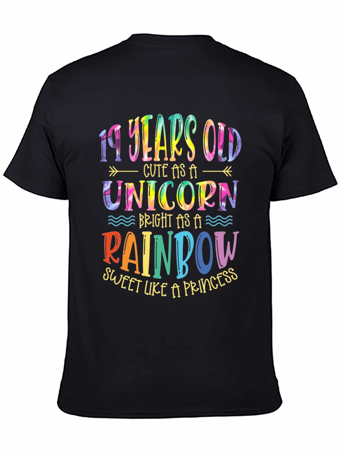 19 Years Old Unicorn Rainbow T-Shirt