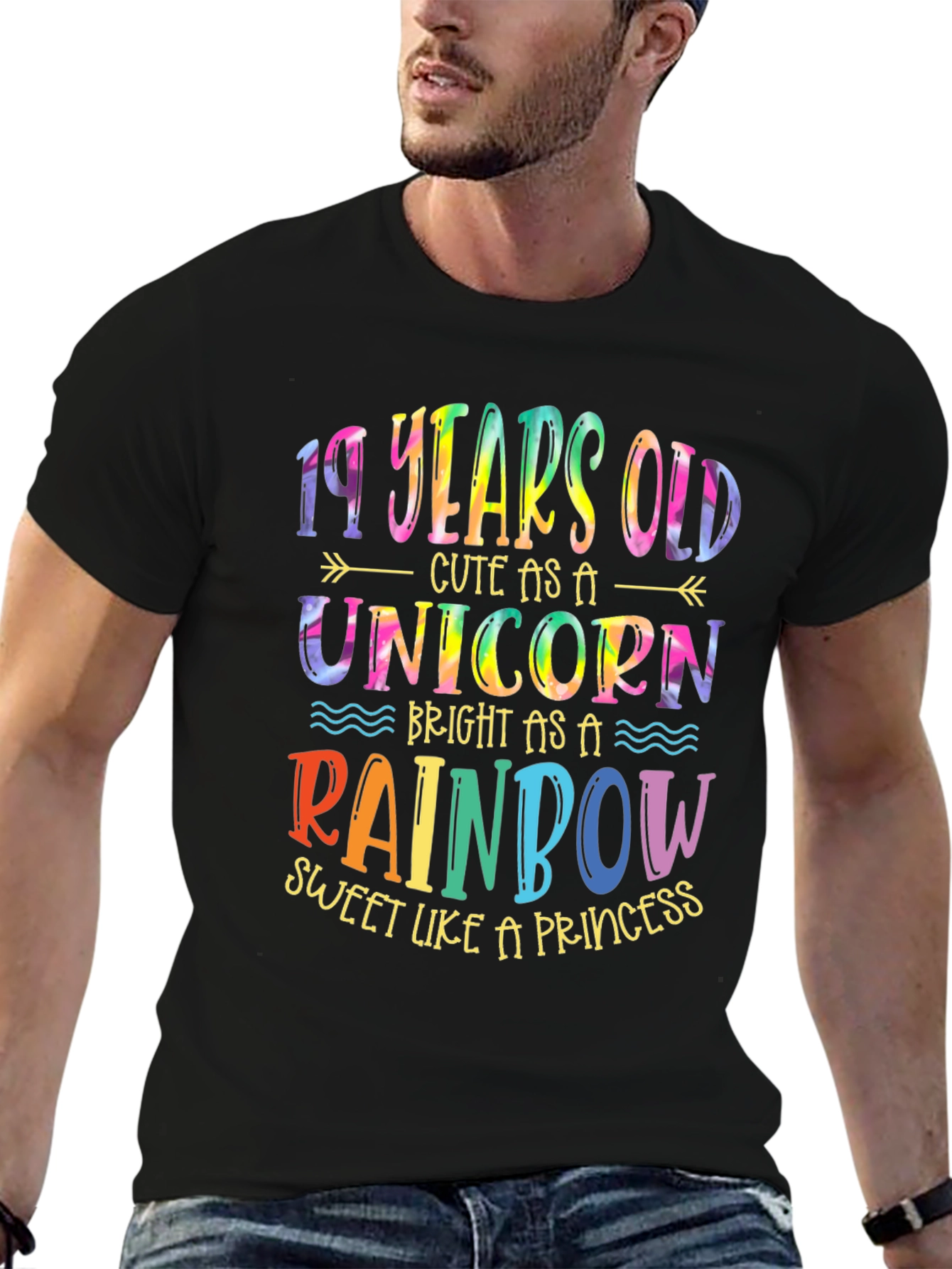 19 Years Old Unicorn Rainbow T-Shirt