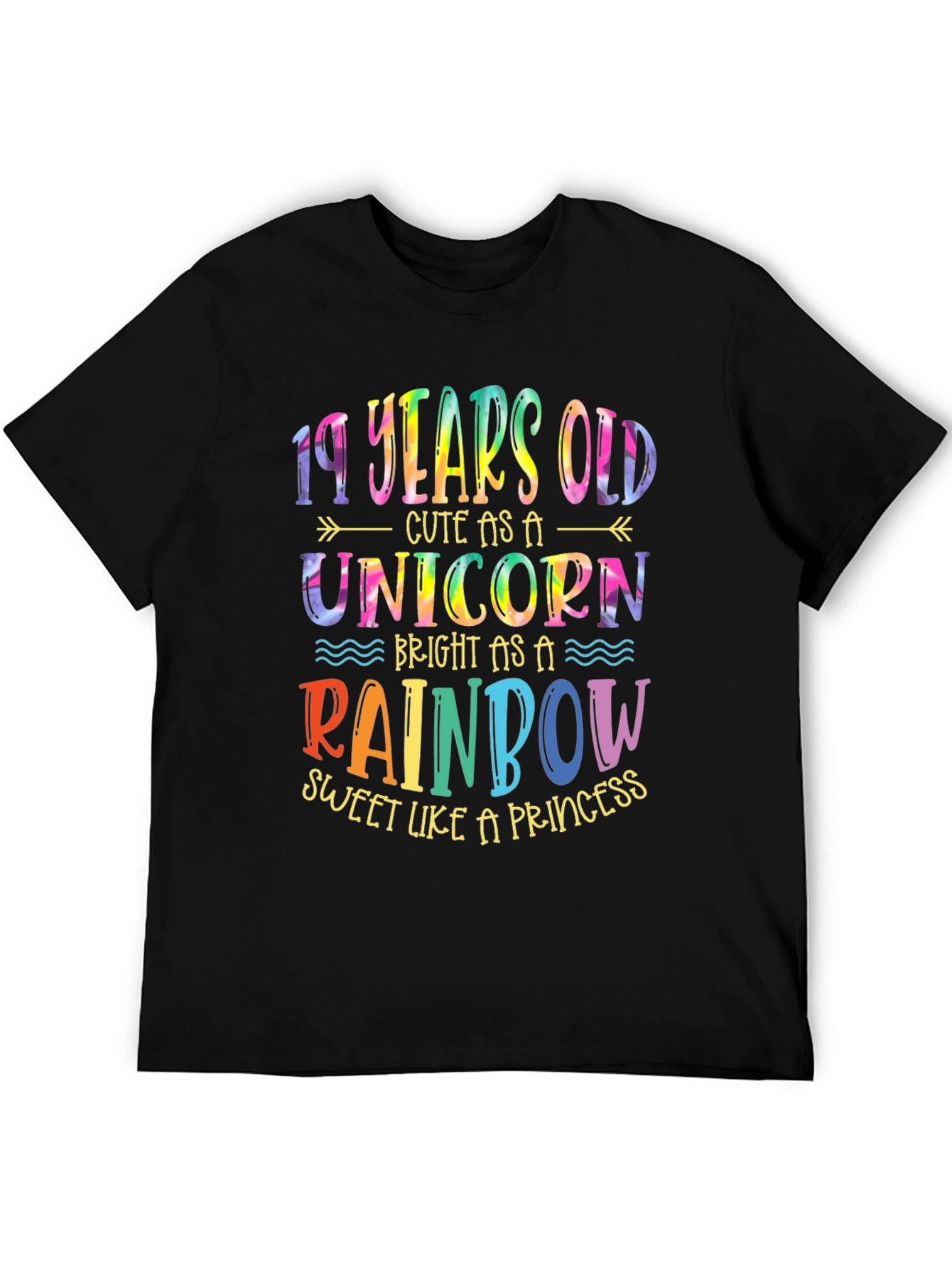 19 Years Old Unicorn Rainbow T-Shirt