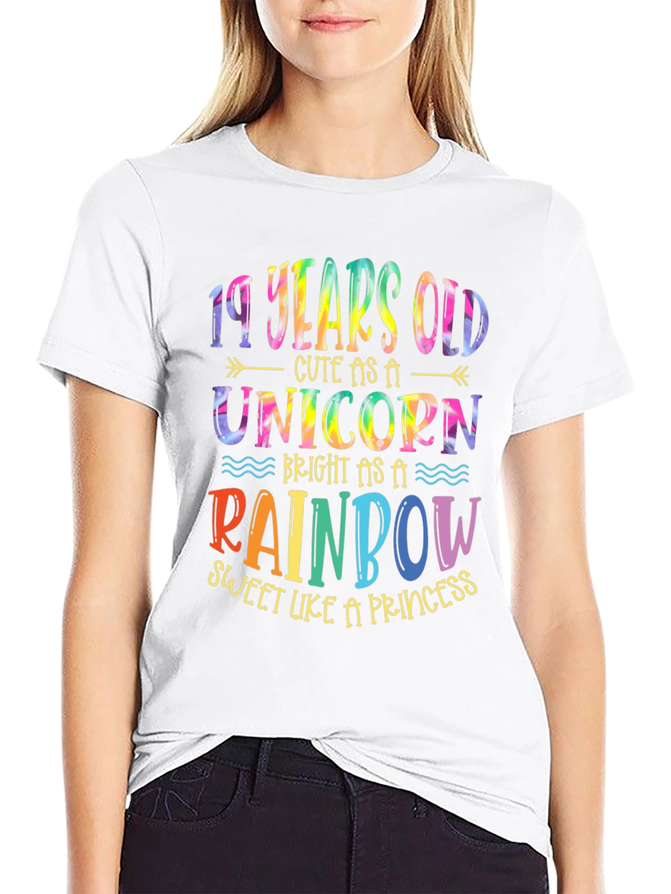 19 Years Old Unicorn Rainbow T-Shirt
