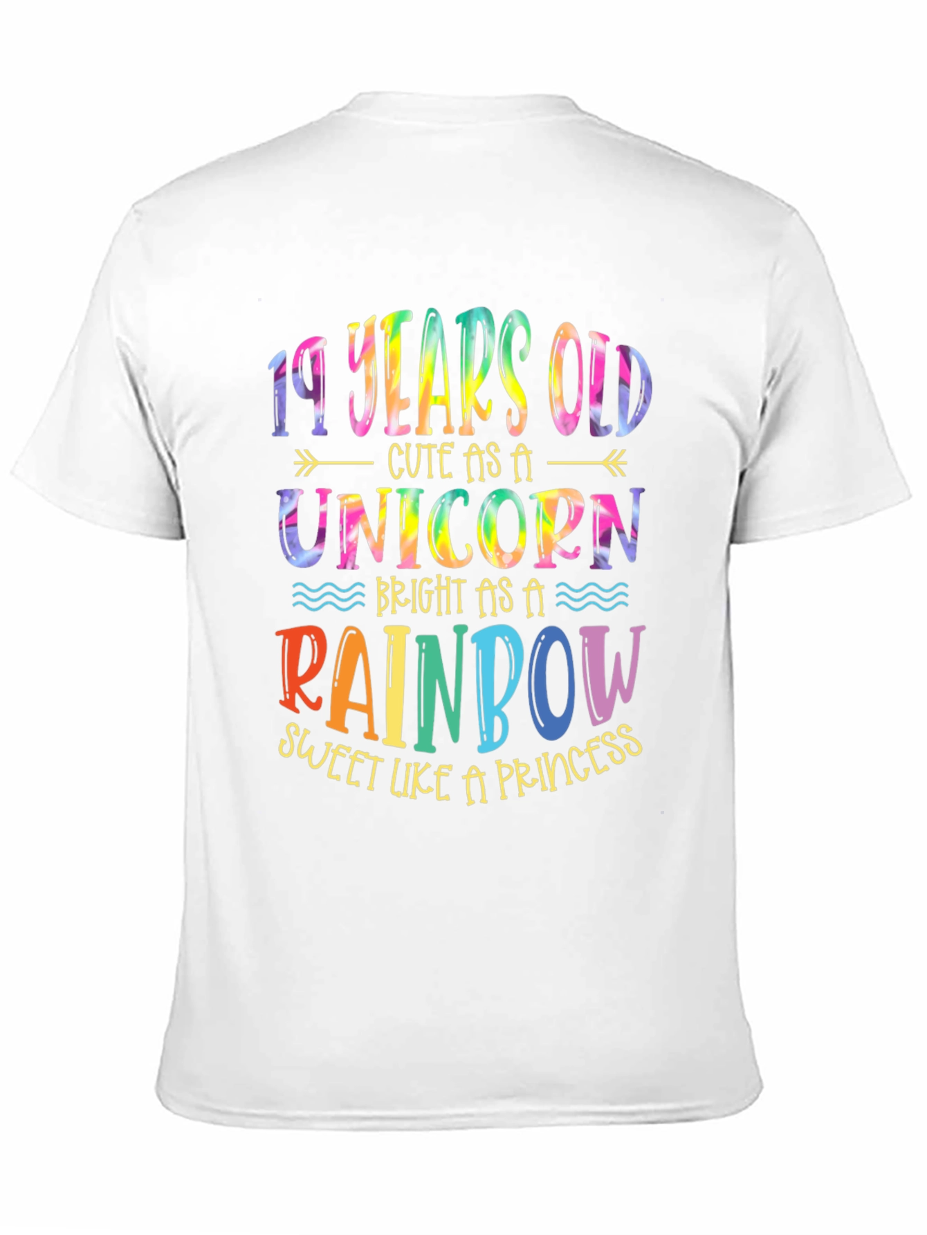 19 Years Old Unicorn Rainbow T-Shirt