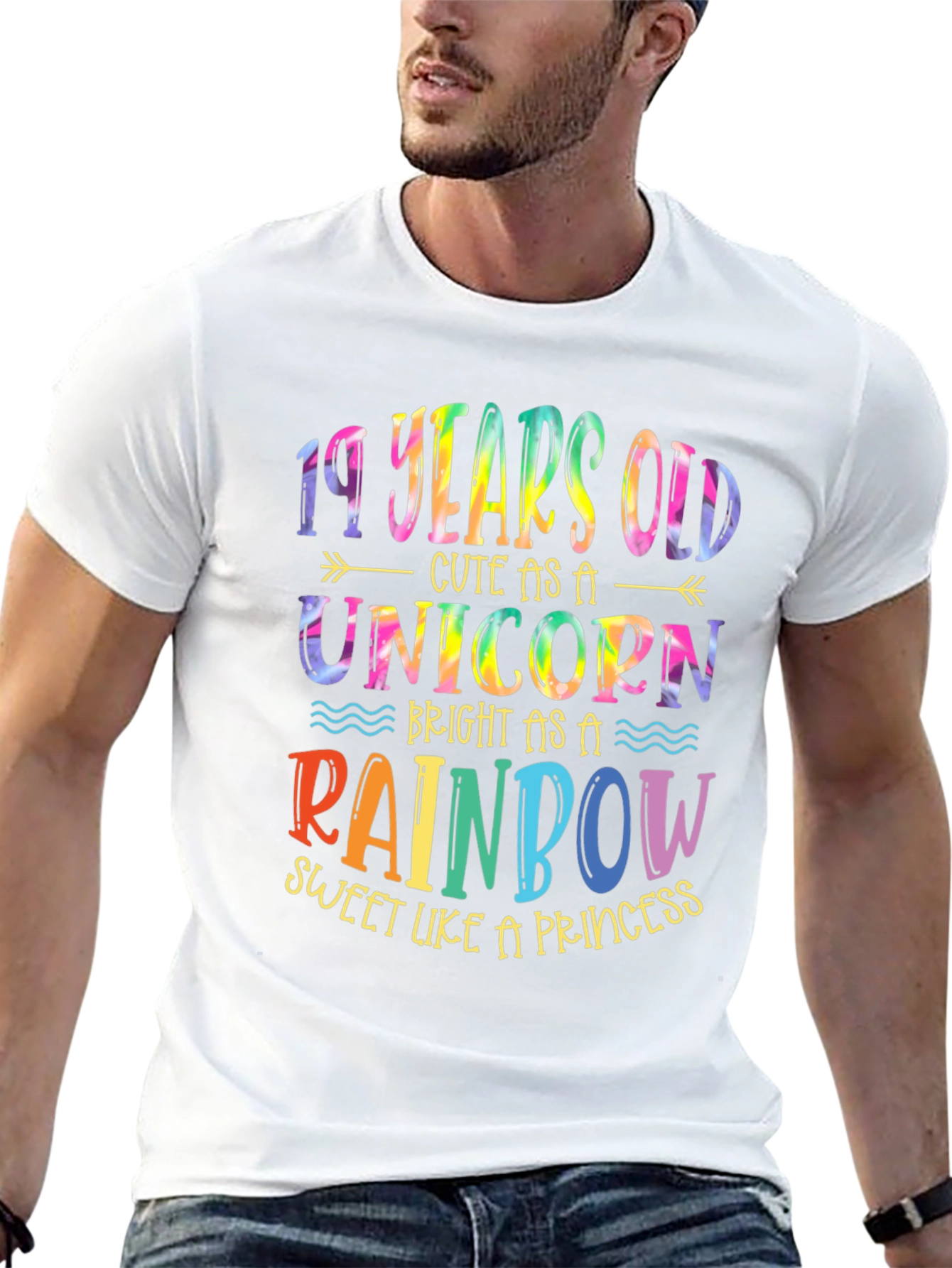 19 Years Old Unicorn Rainbow T-Shirt