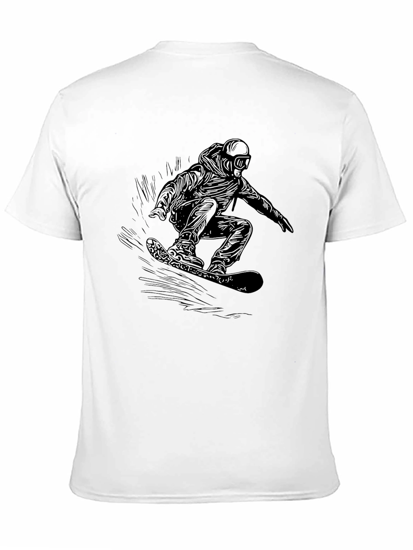 Black Snowboarder Graphic Tee