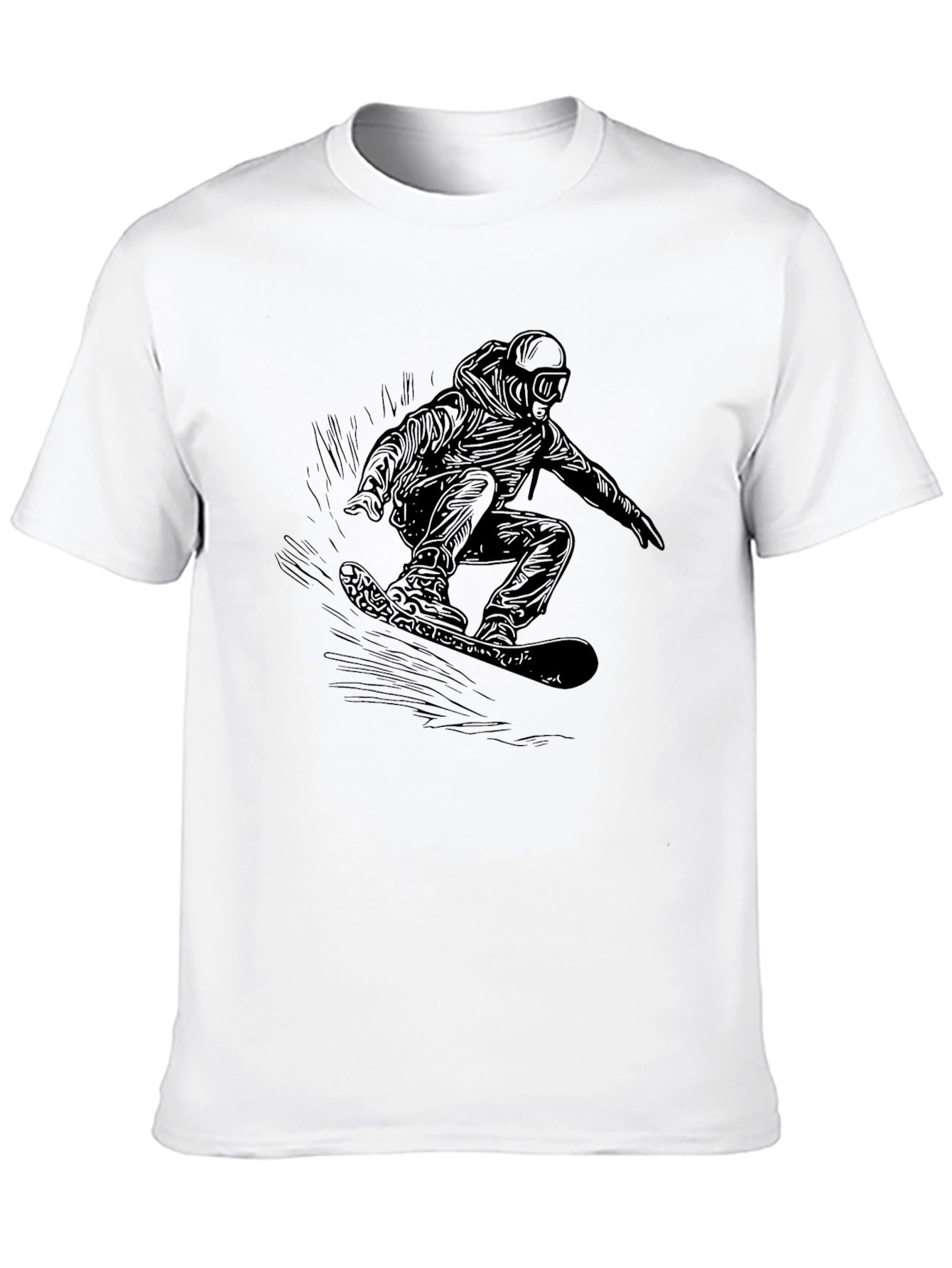 Black Snowboarder Graphic Tee