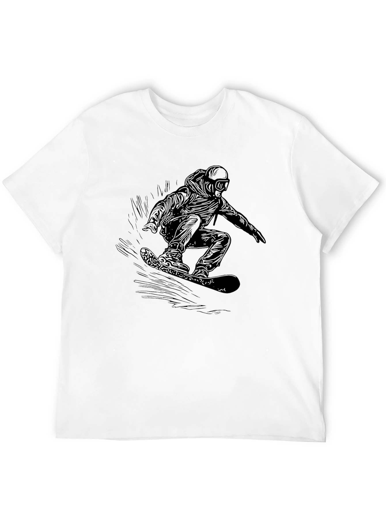 Black Snowboarder Graphic Tee